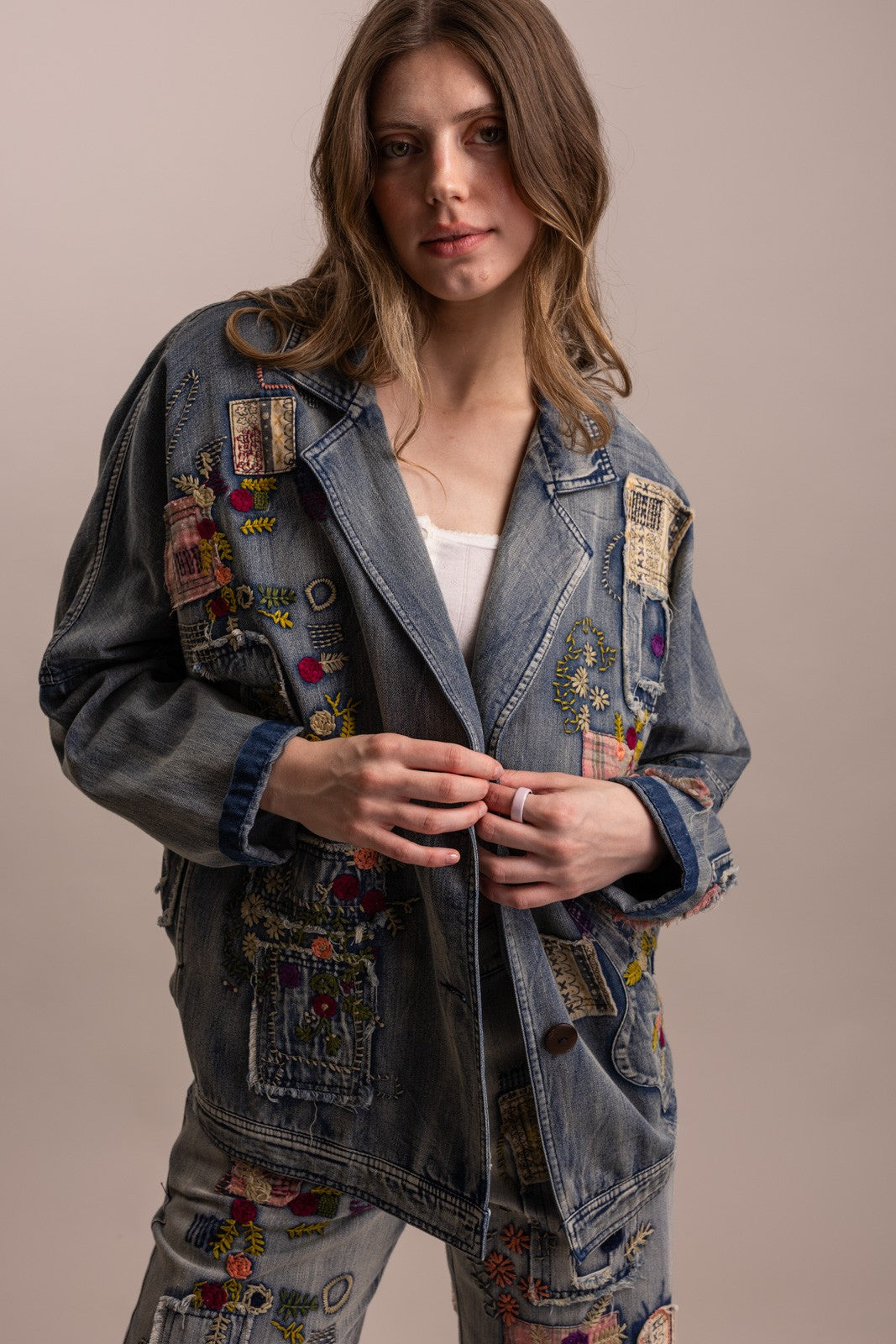 Artisan Patchwork Blazer Jacket