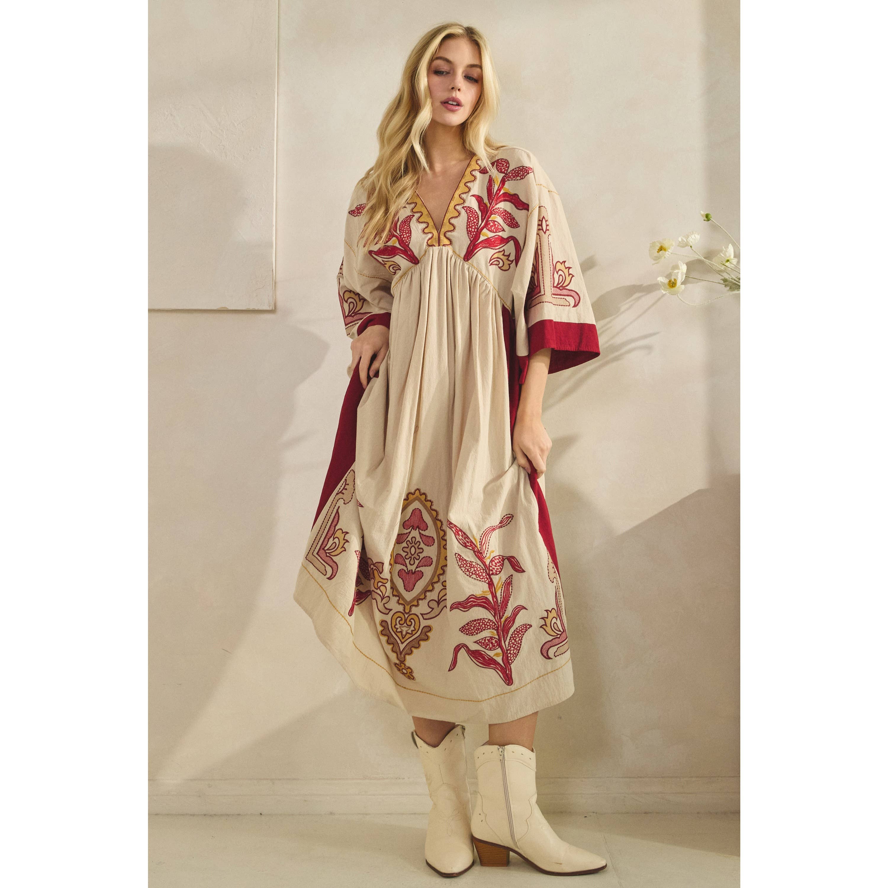 Boho Cowgirl Maxi Dress