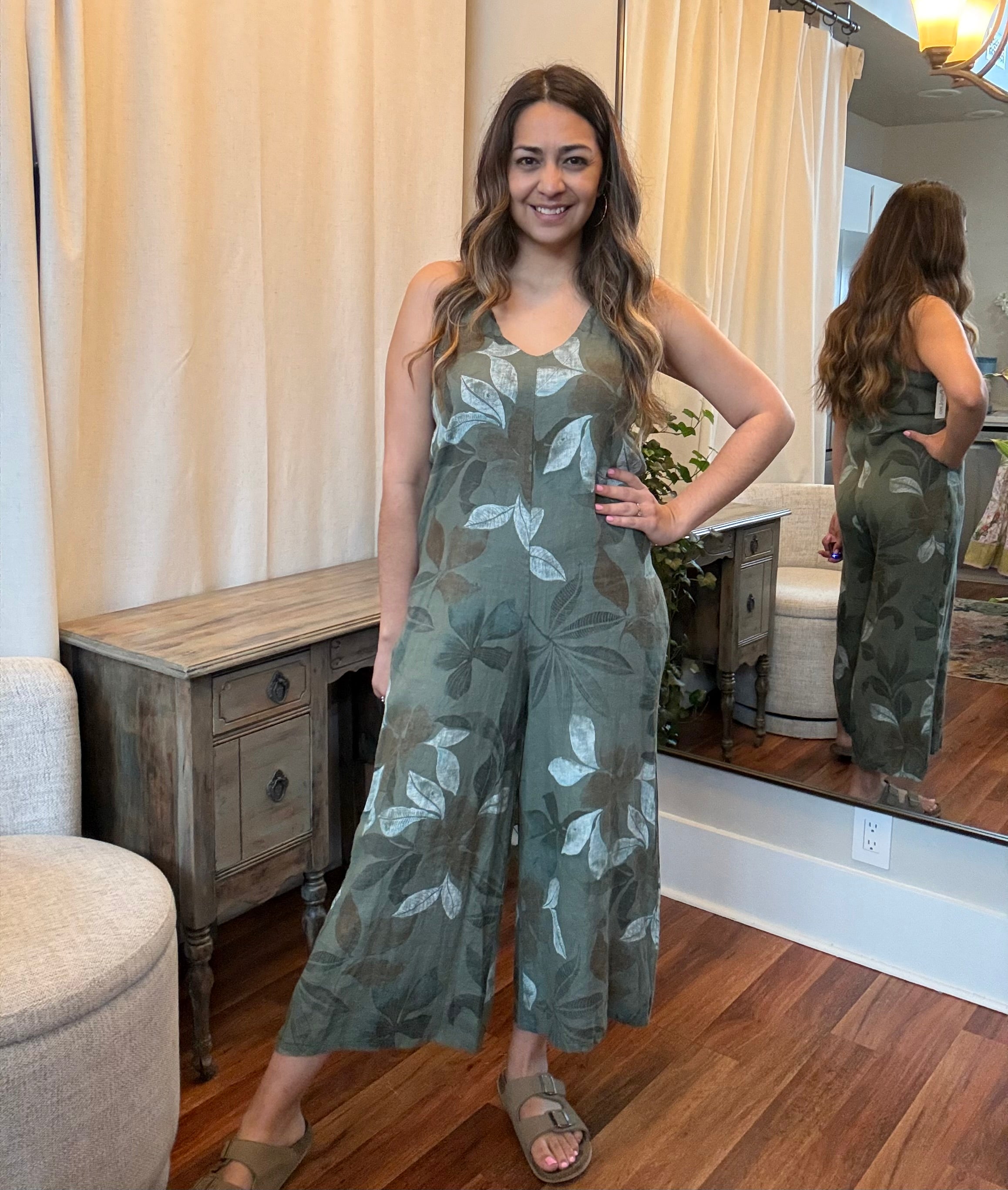 The Tuscany Linen Romper