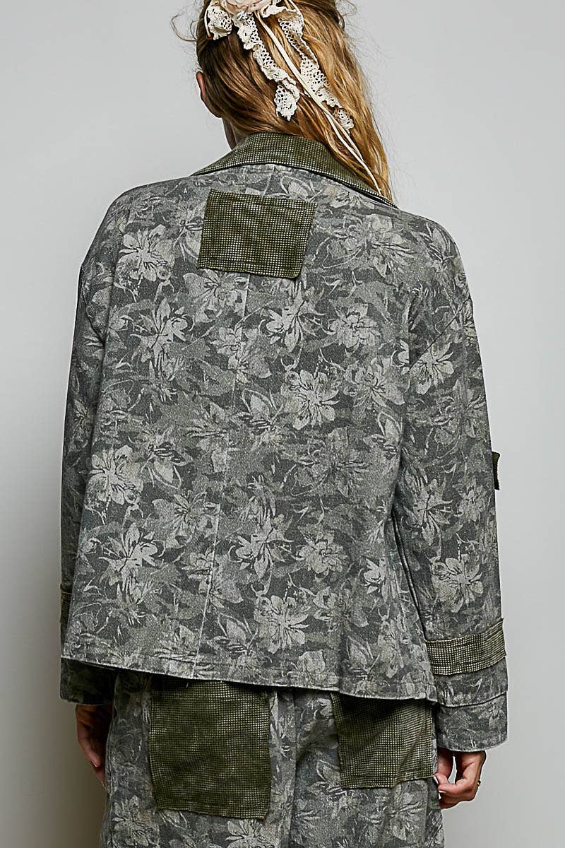 The Celestine Jacket — Olive Plaid