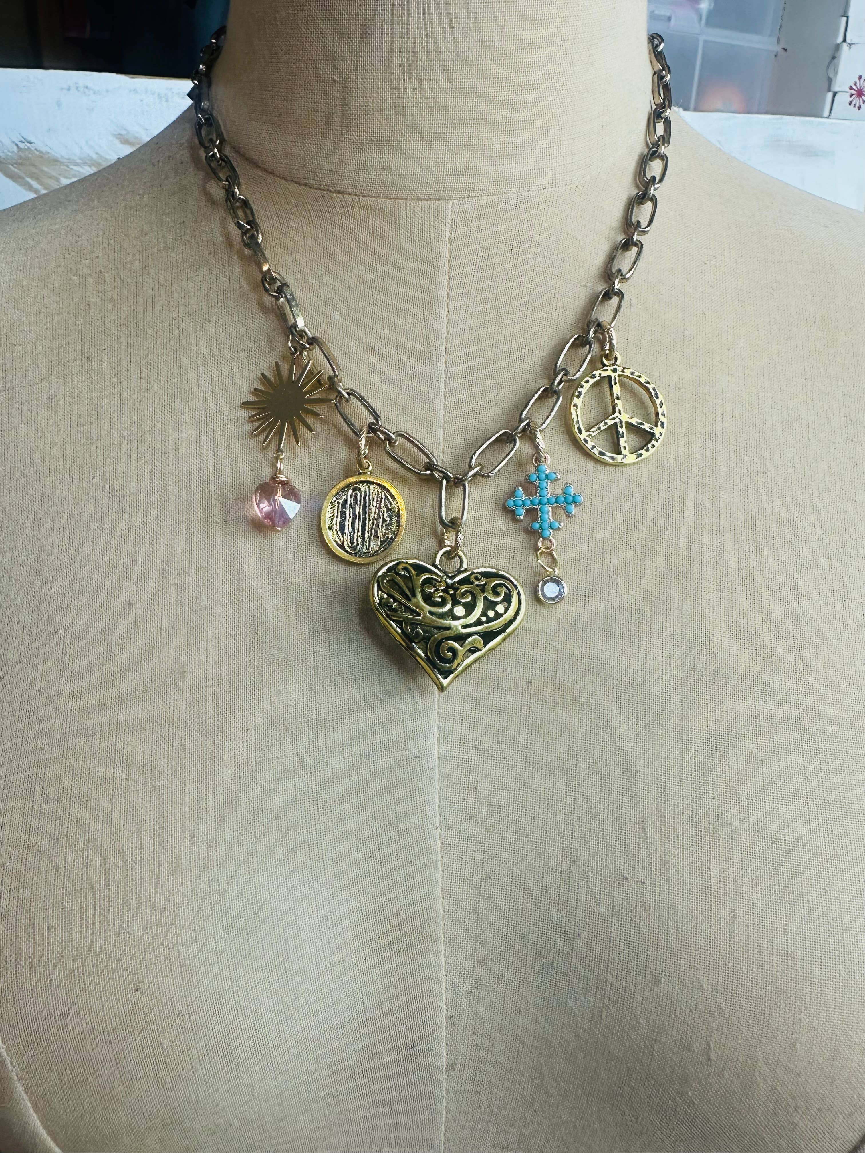 Peace + Love - Necklace