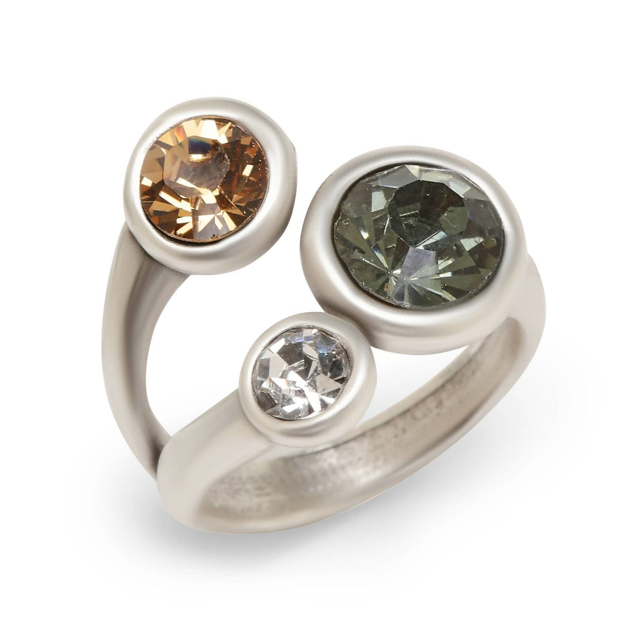 Twilight Trio Three-Stone Wrap Ring