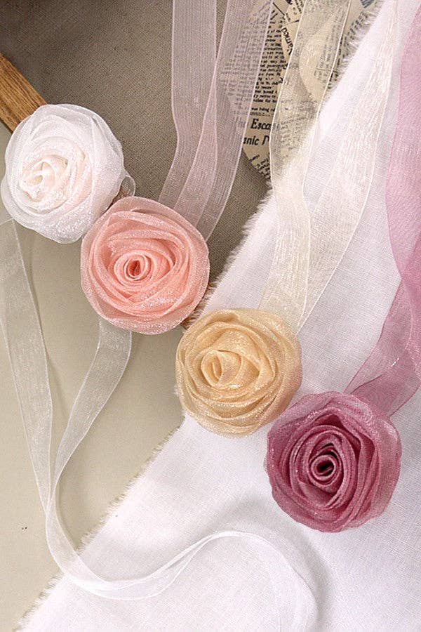 Chiffon Rose Choker