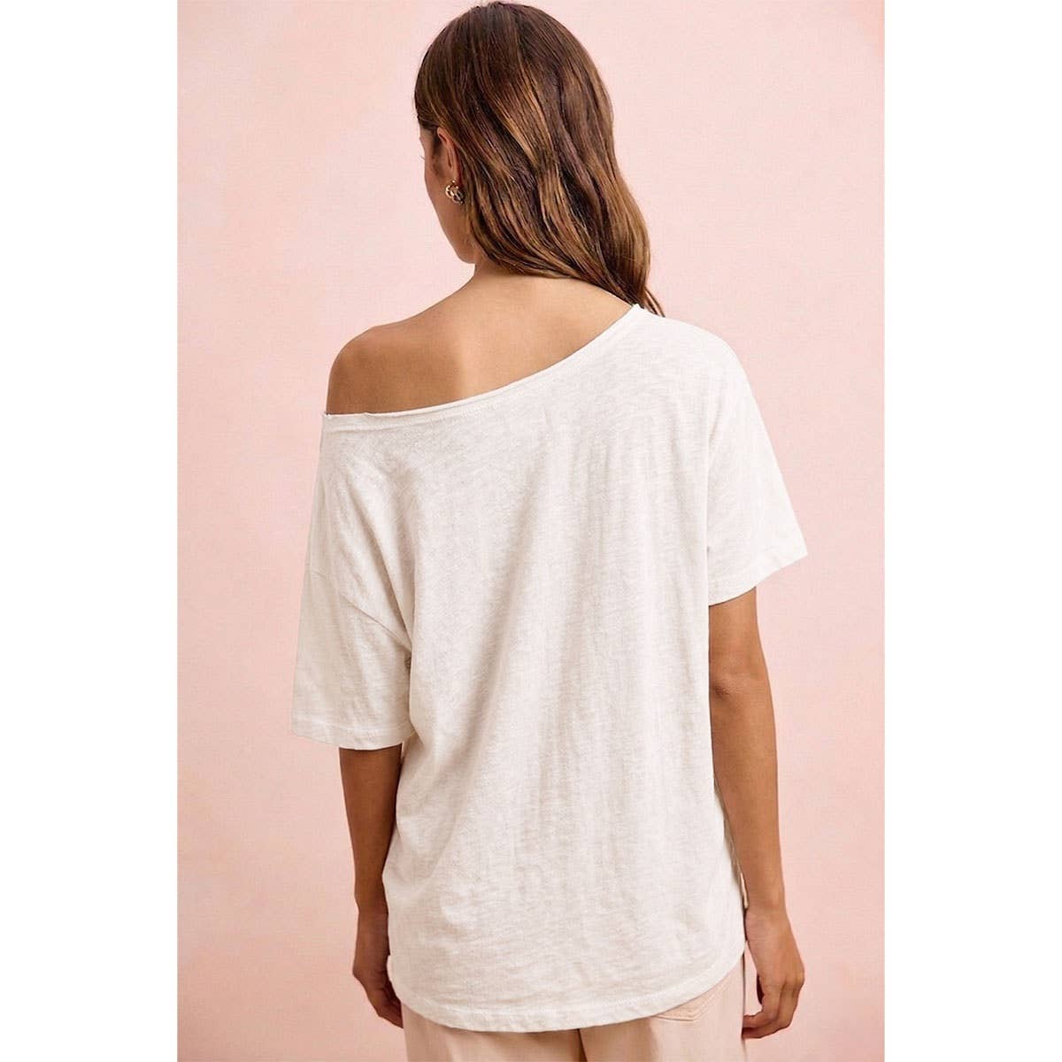 Solid Jersey Relaxed Fit Short Sleeve Top