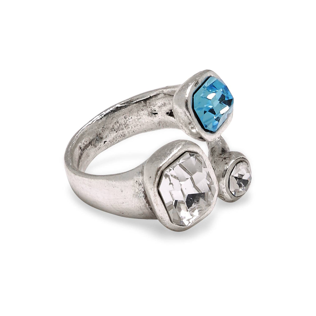Blue Skies Crystal Ring