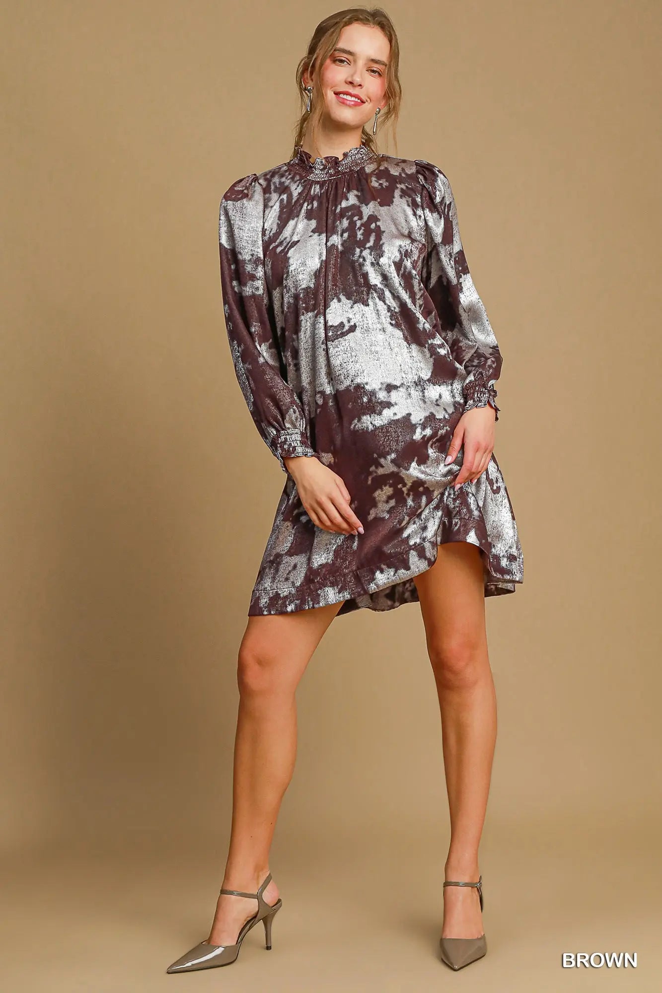 Metallic Haze Bloom Dress