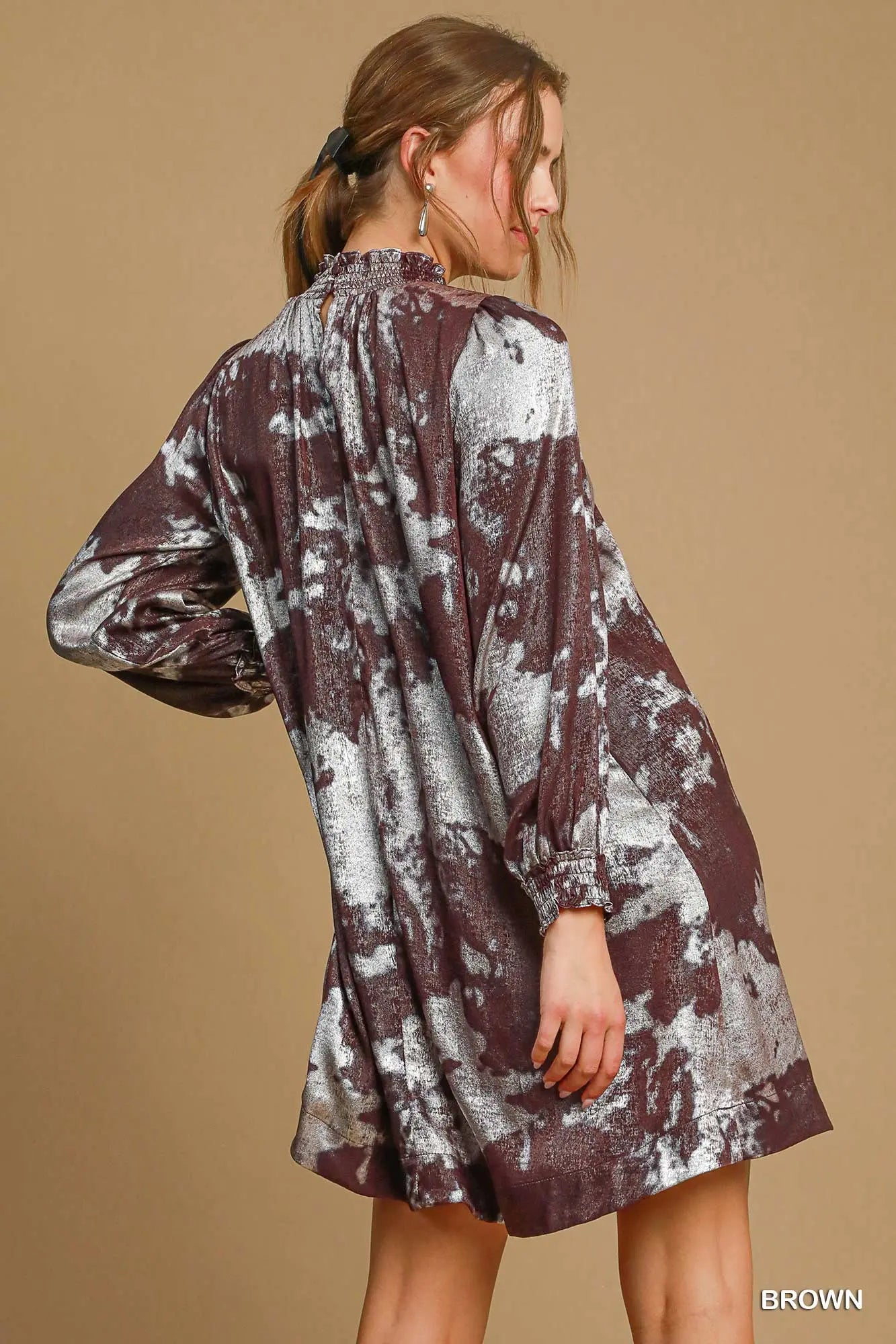 Metallic Haze Bloom Dress