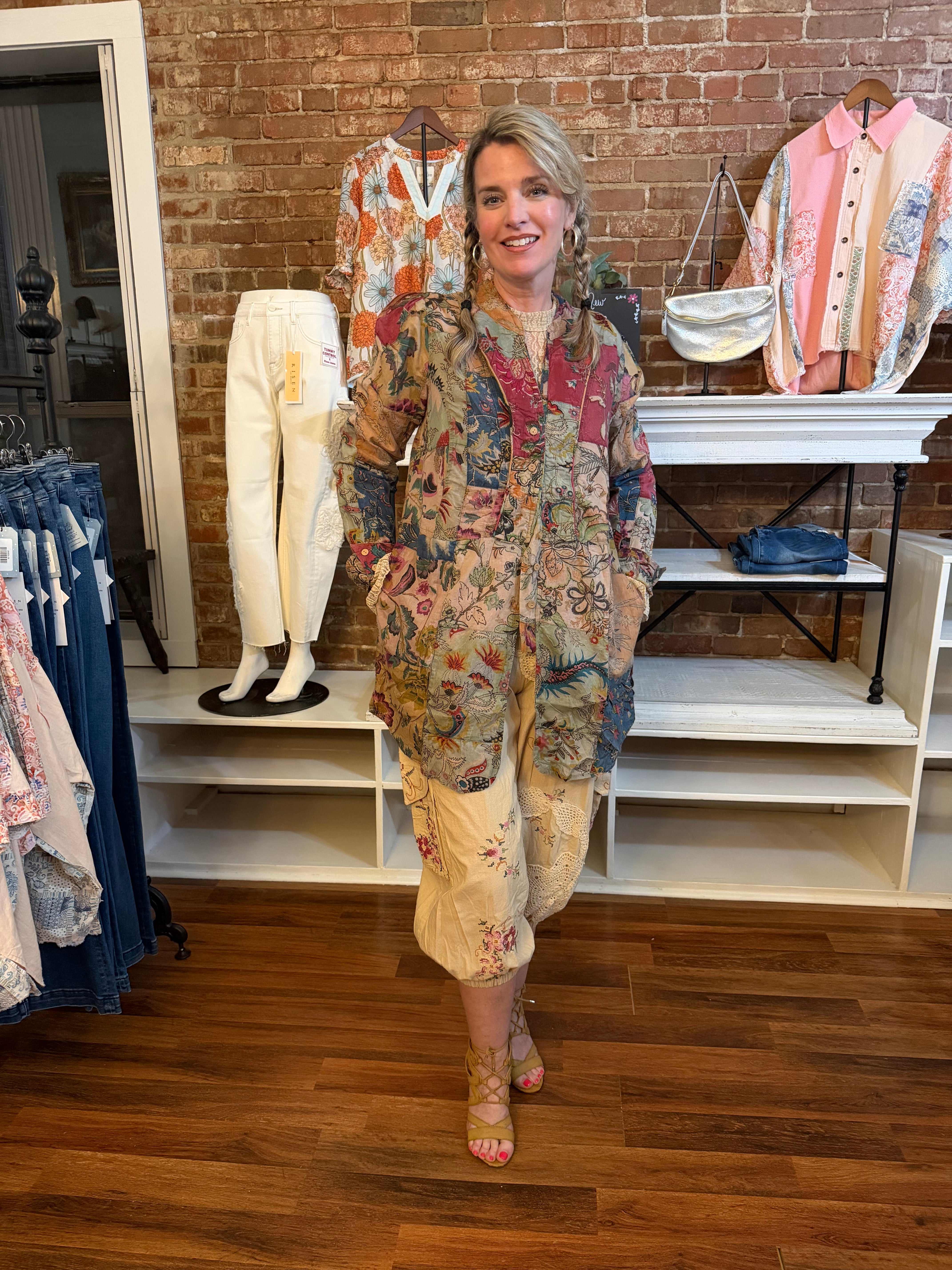 Good Times Military Jacket - handcrafted vintage-inspired cotton jacket with intricate detailing