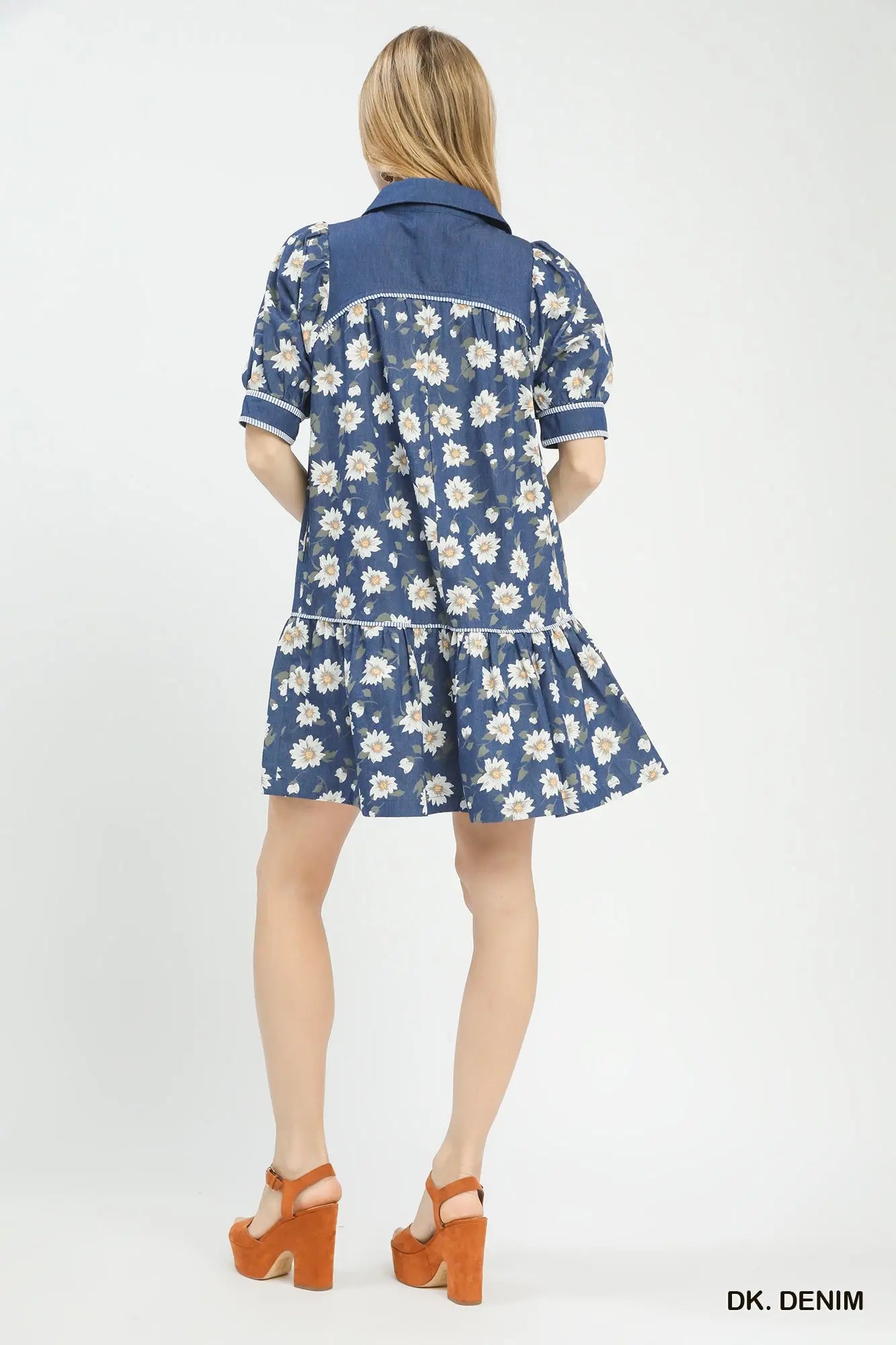 Daisy Days Chambray Mini Dress