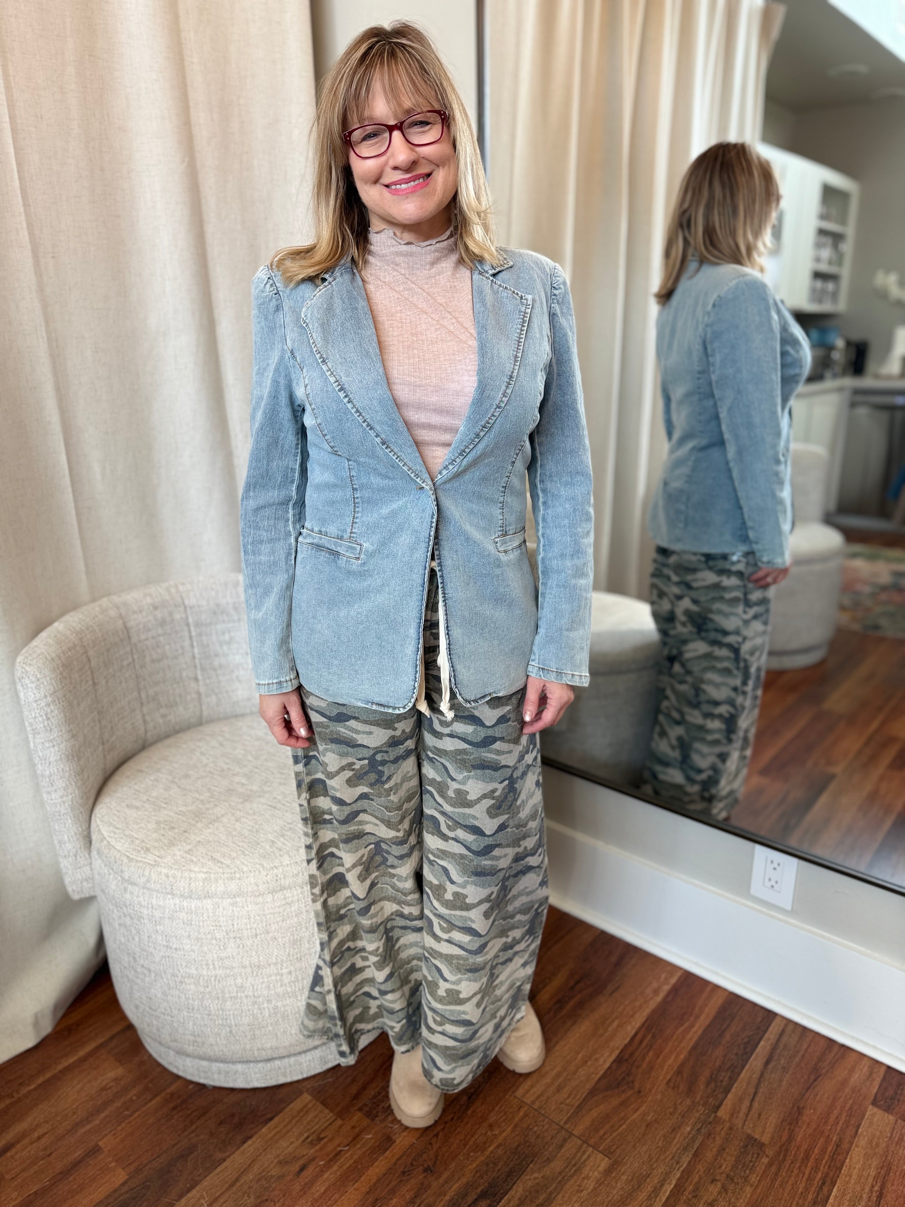 The City Muse Denim Blazer