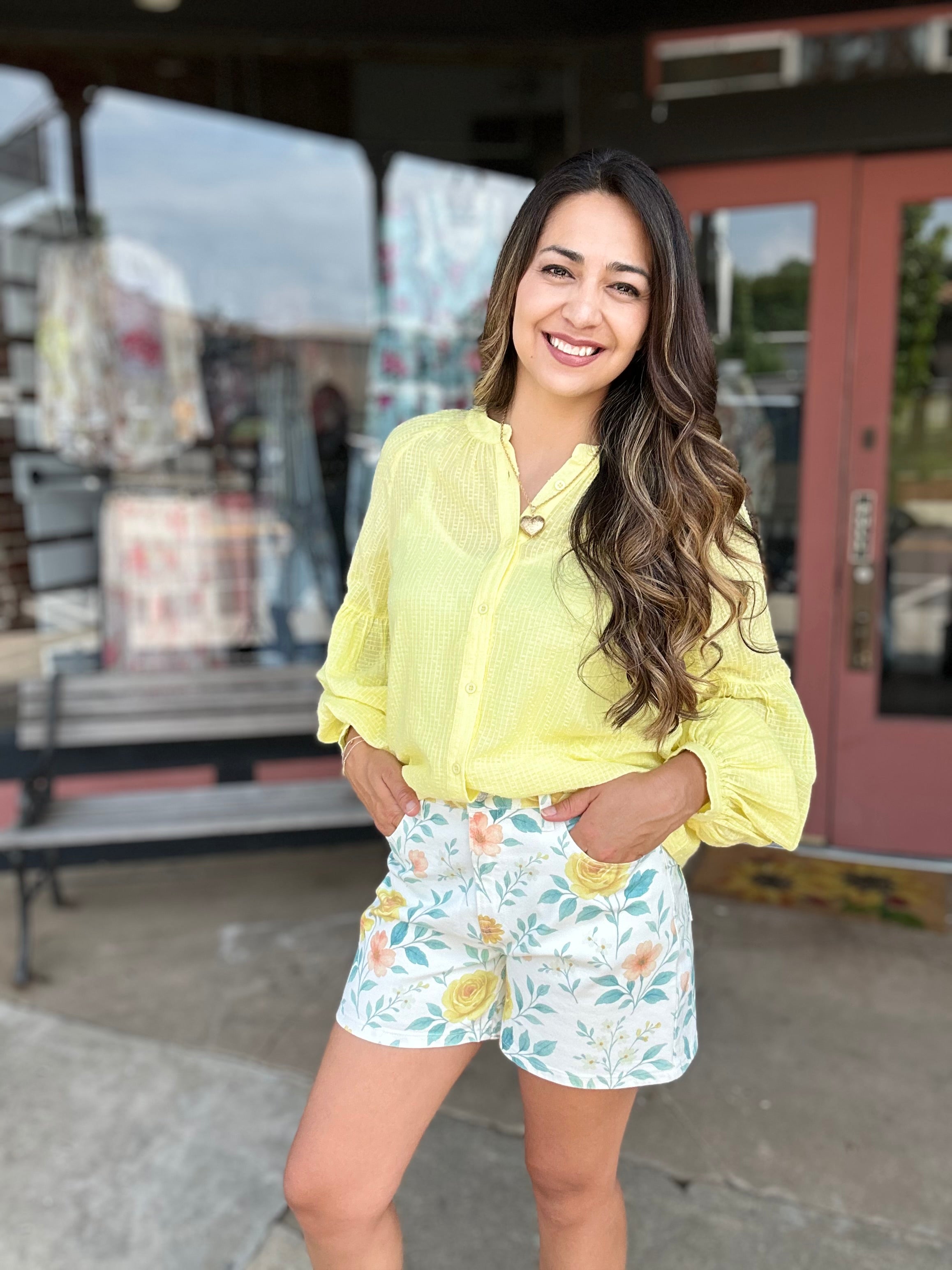 The Flora Watercolor Shorts