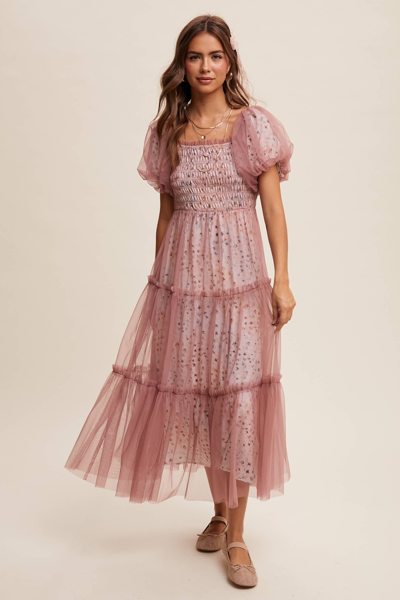 Hopeful Romantic Tiered Tulle Dress