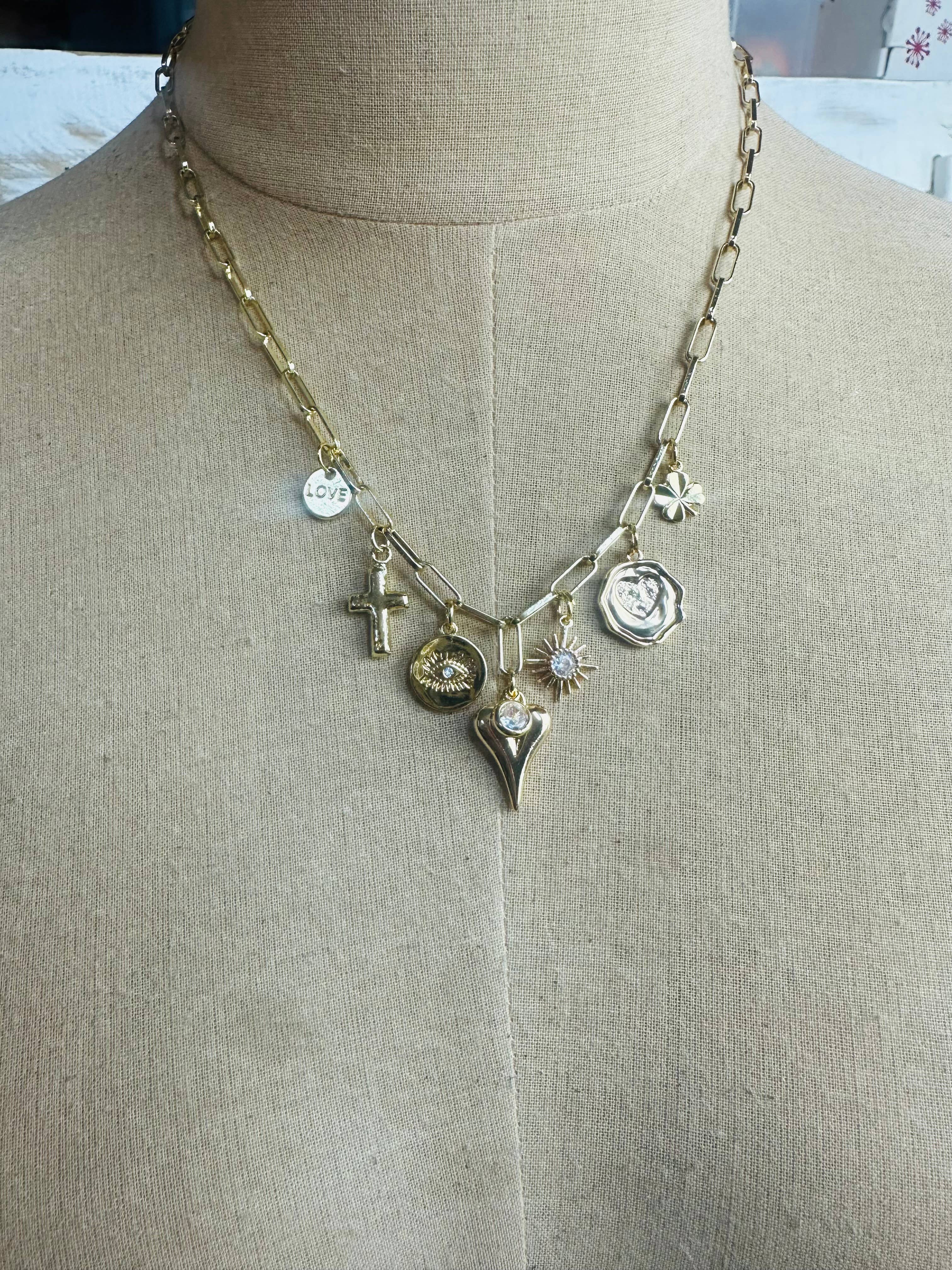 Heart of My Eye  Necklace