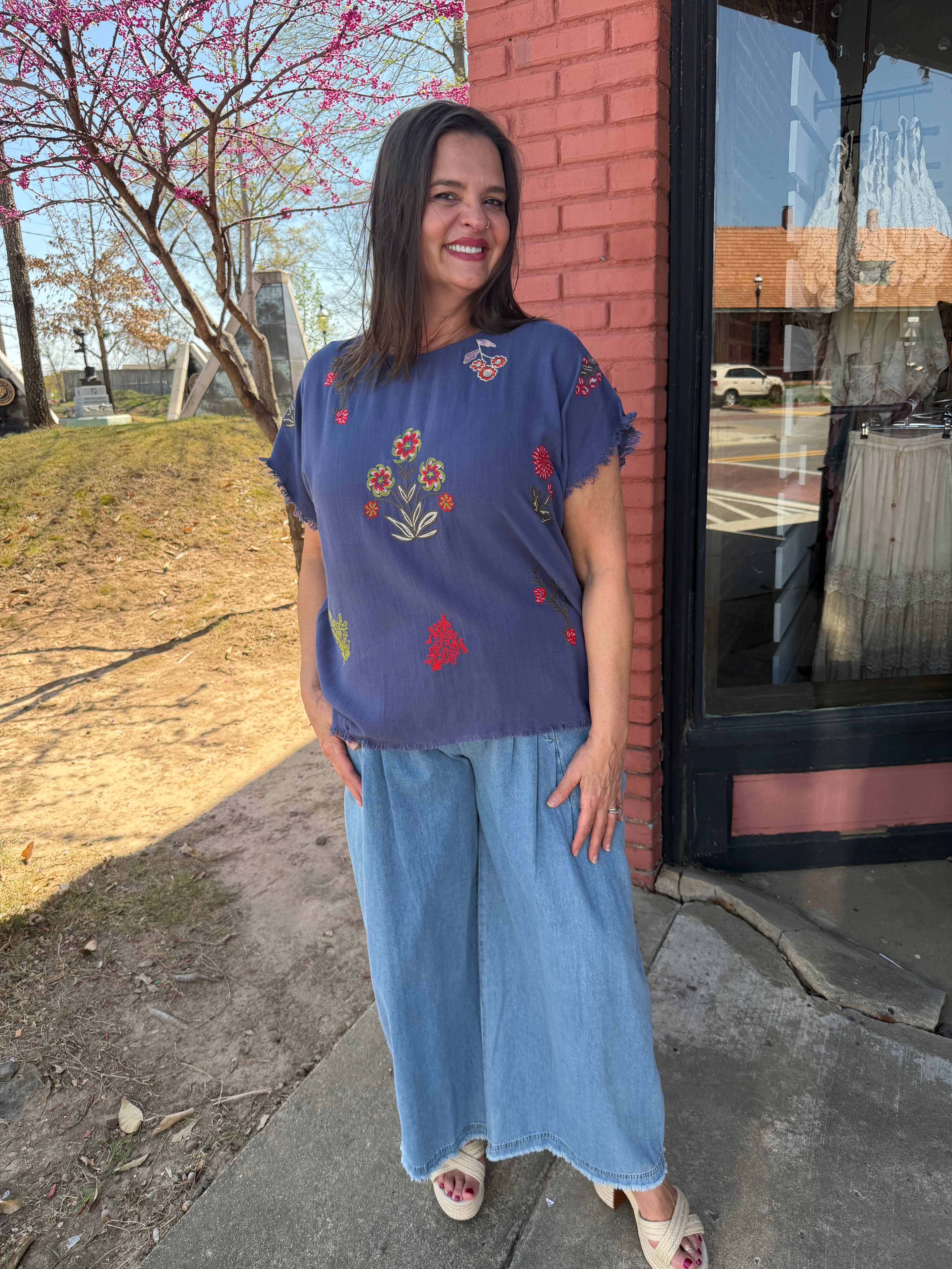 Jenni Fry’s Embroidered Top