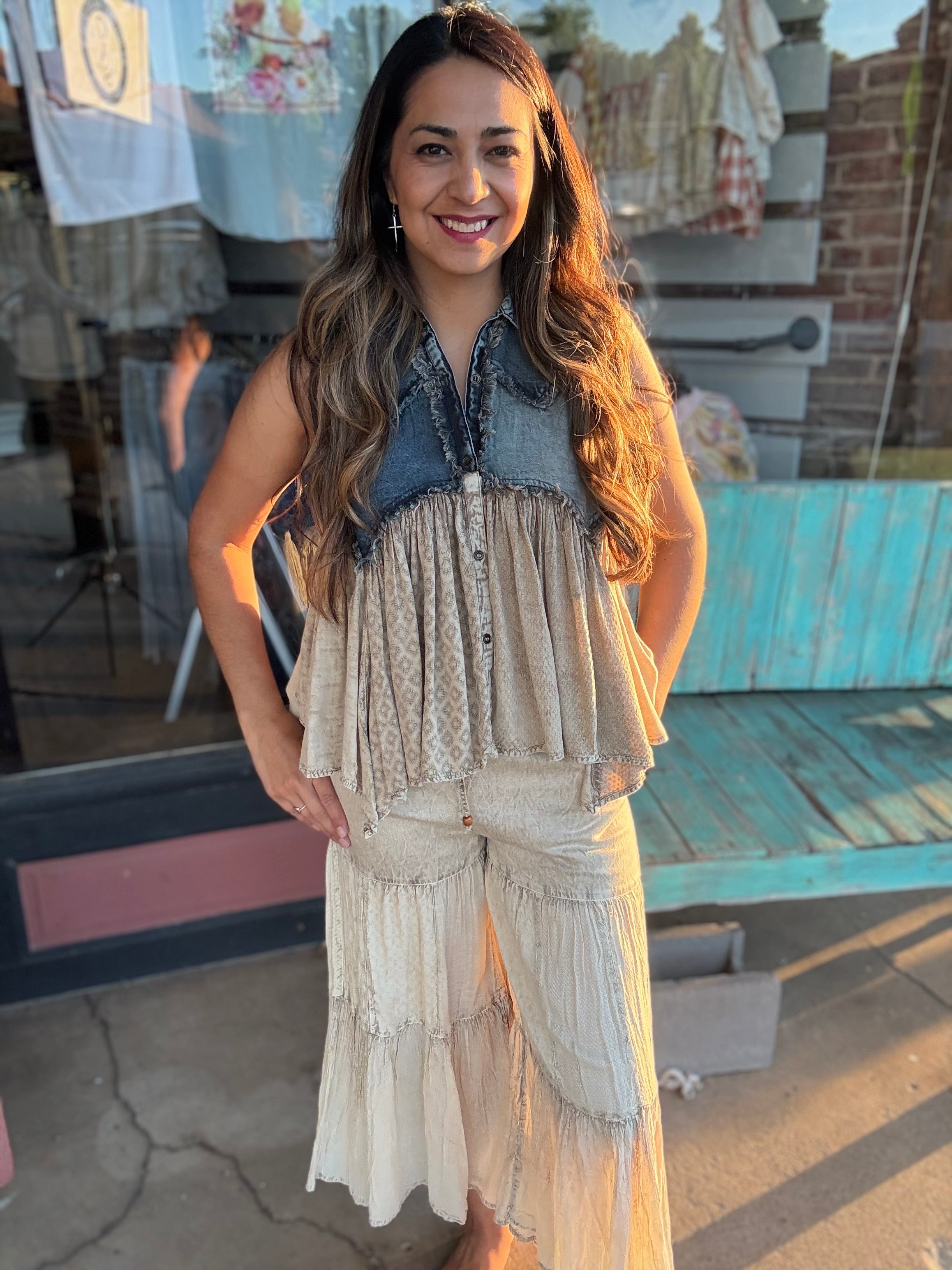 The Dusty Trail Denim Top