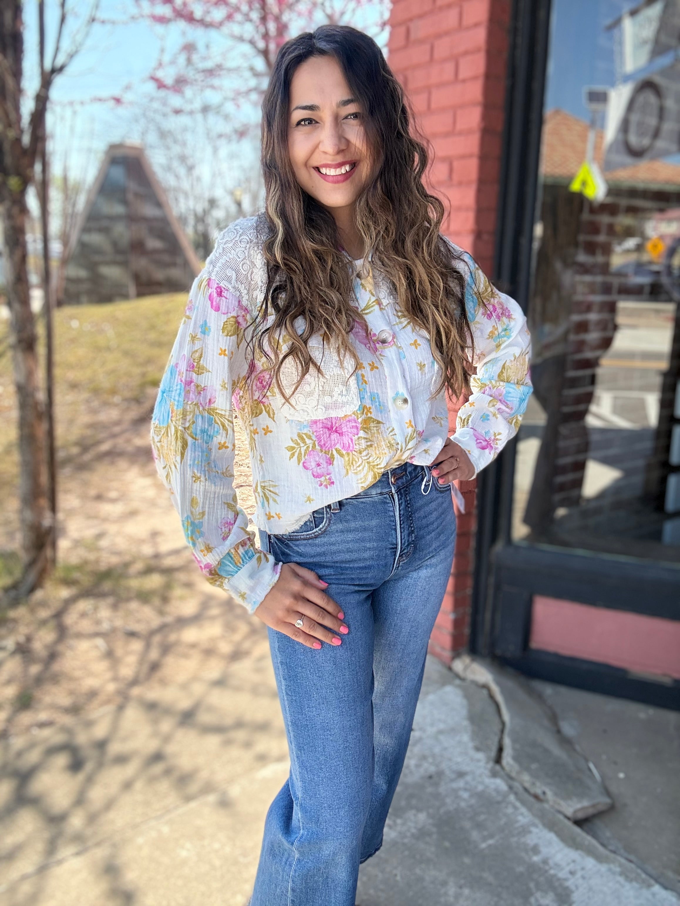 Dreams of Spring Floral Top