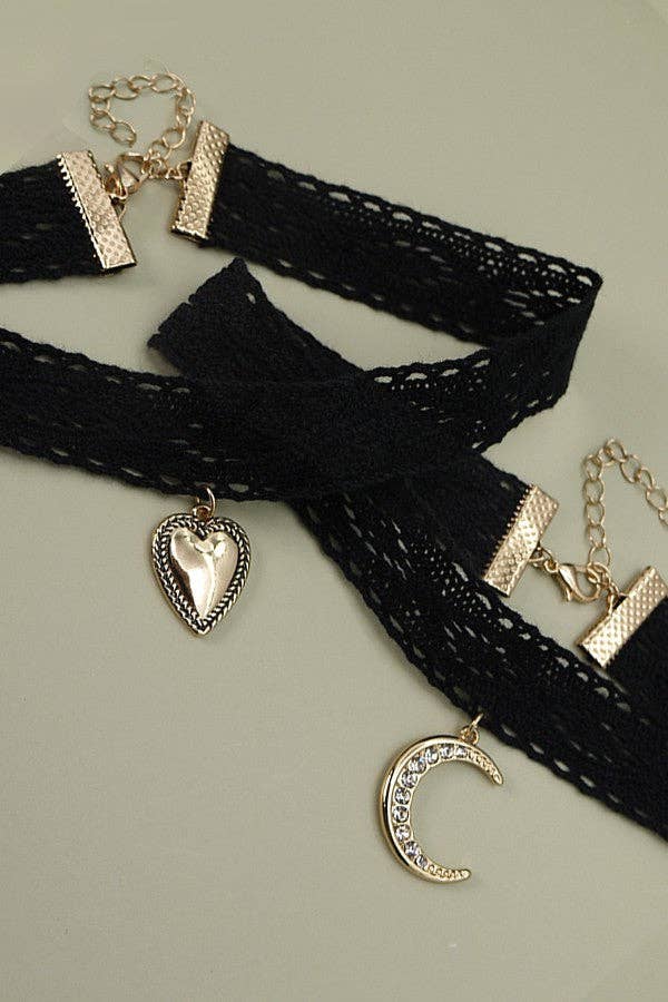Heart Lace Choker