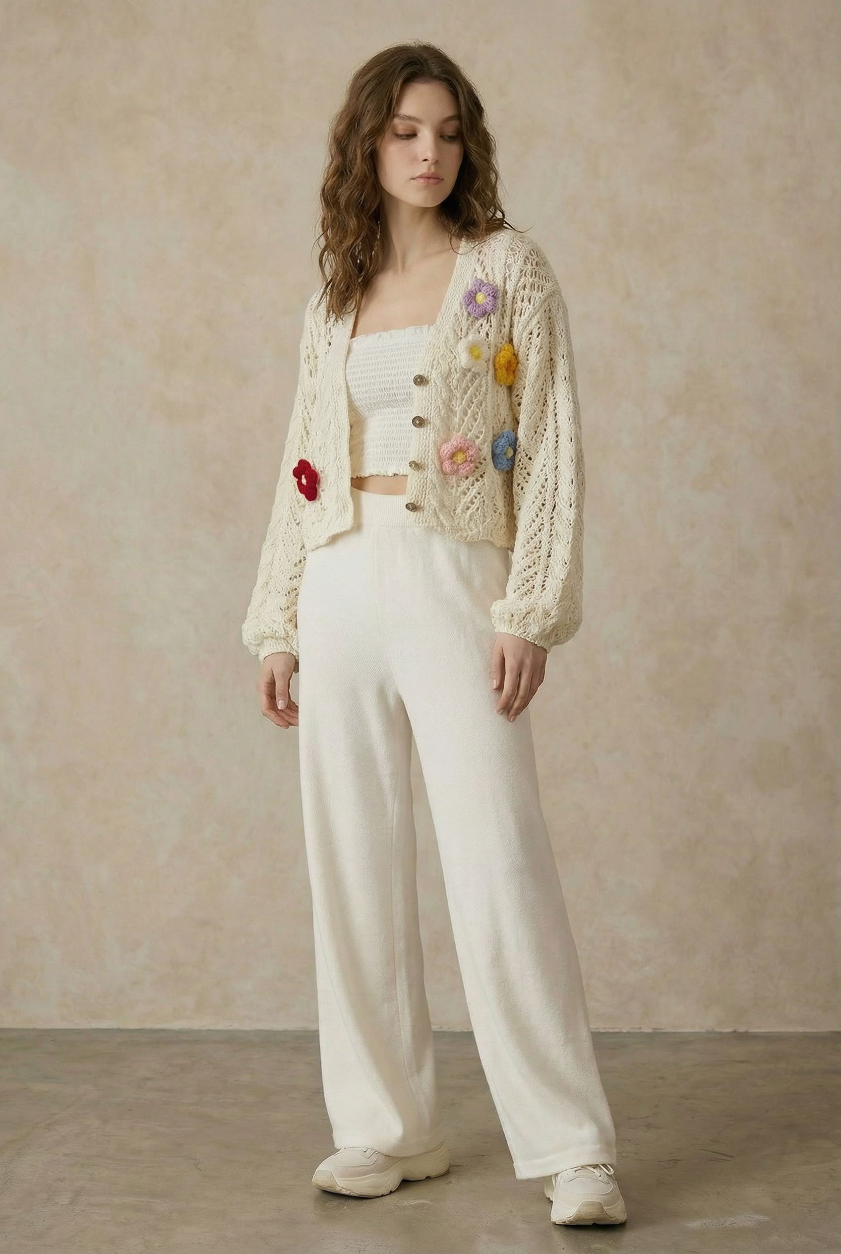 Flower Power Crochet Cardigan