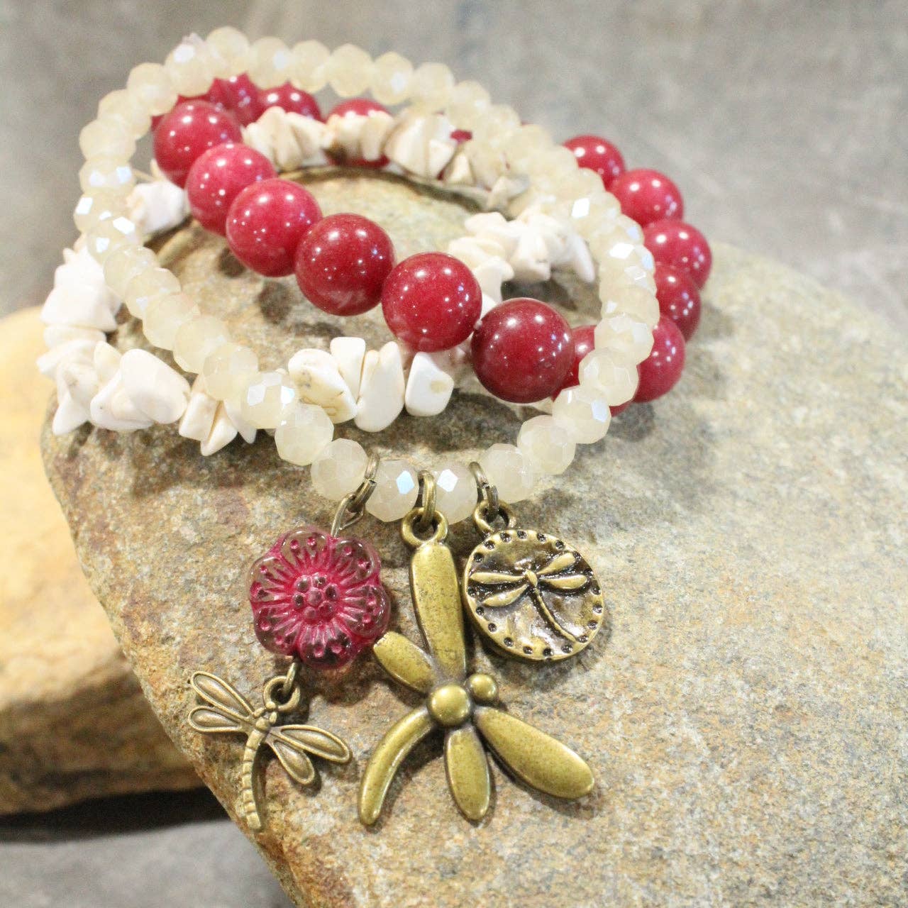 Enjoying The Sounds Of Summer Stretch Bracelet Set