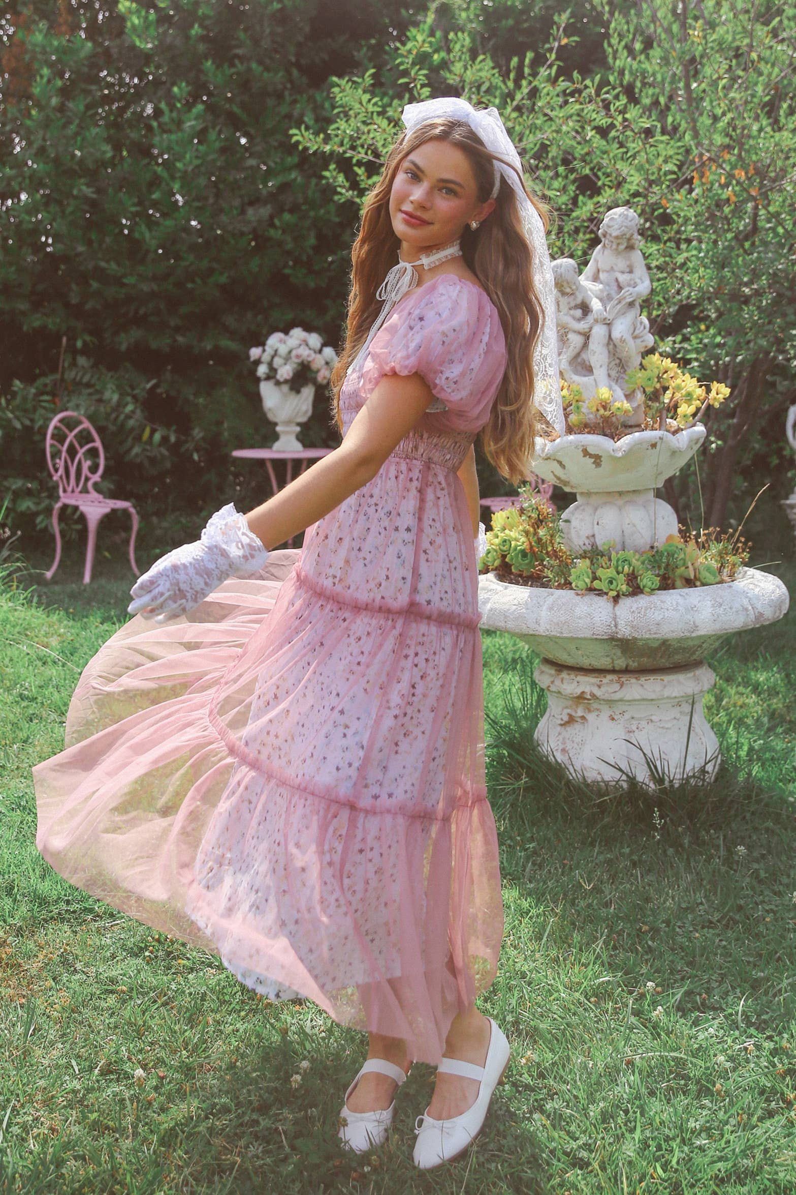Hopeful Romantic Tiered Tulle Dress