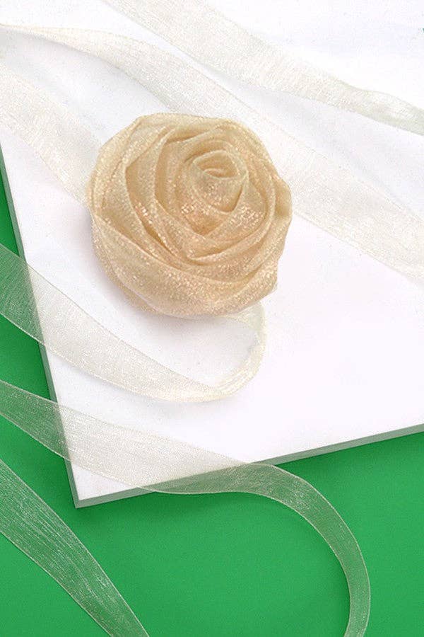 Chiffon Rose Choker