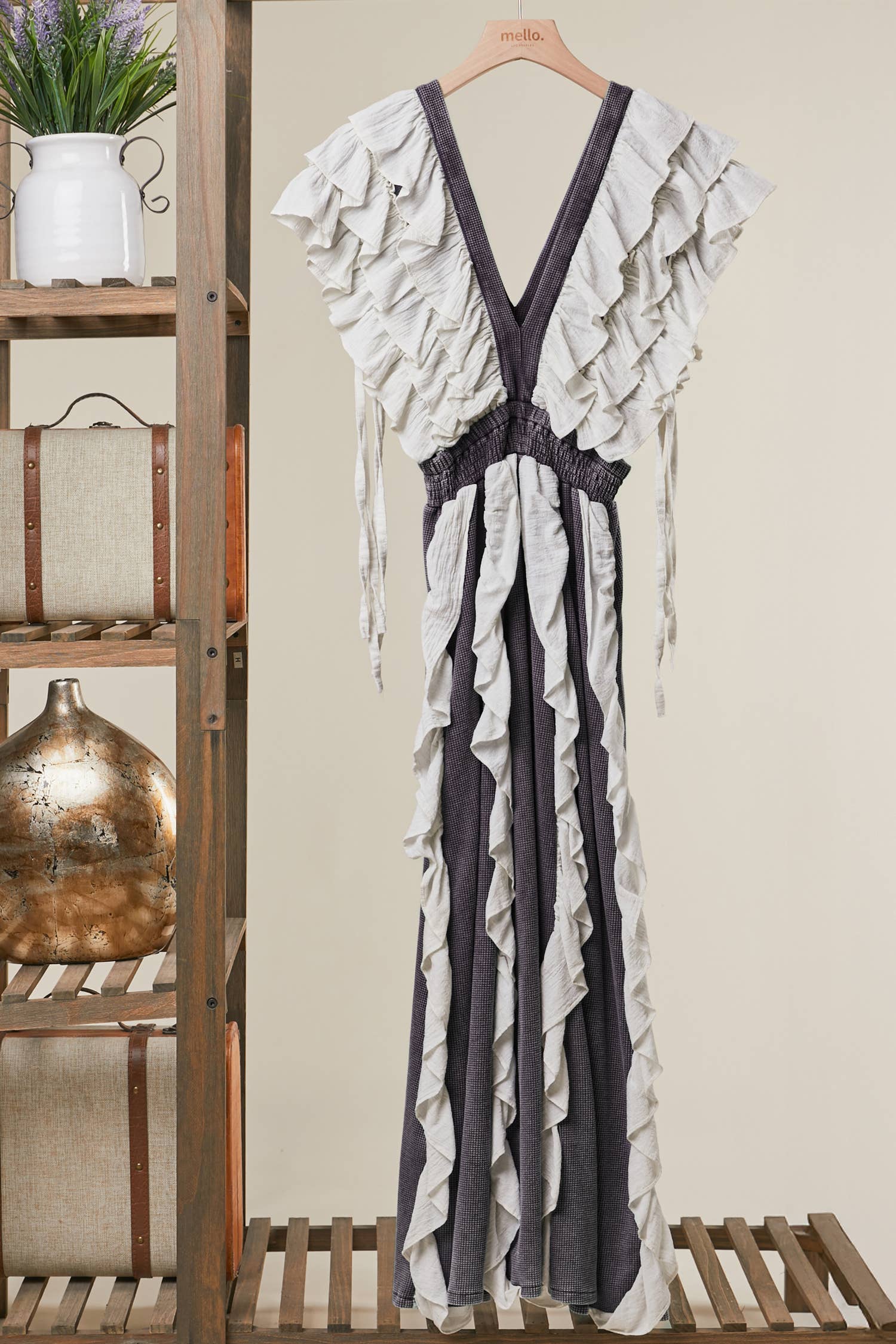 Charity Tiered Ruffle Maxi Dress