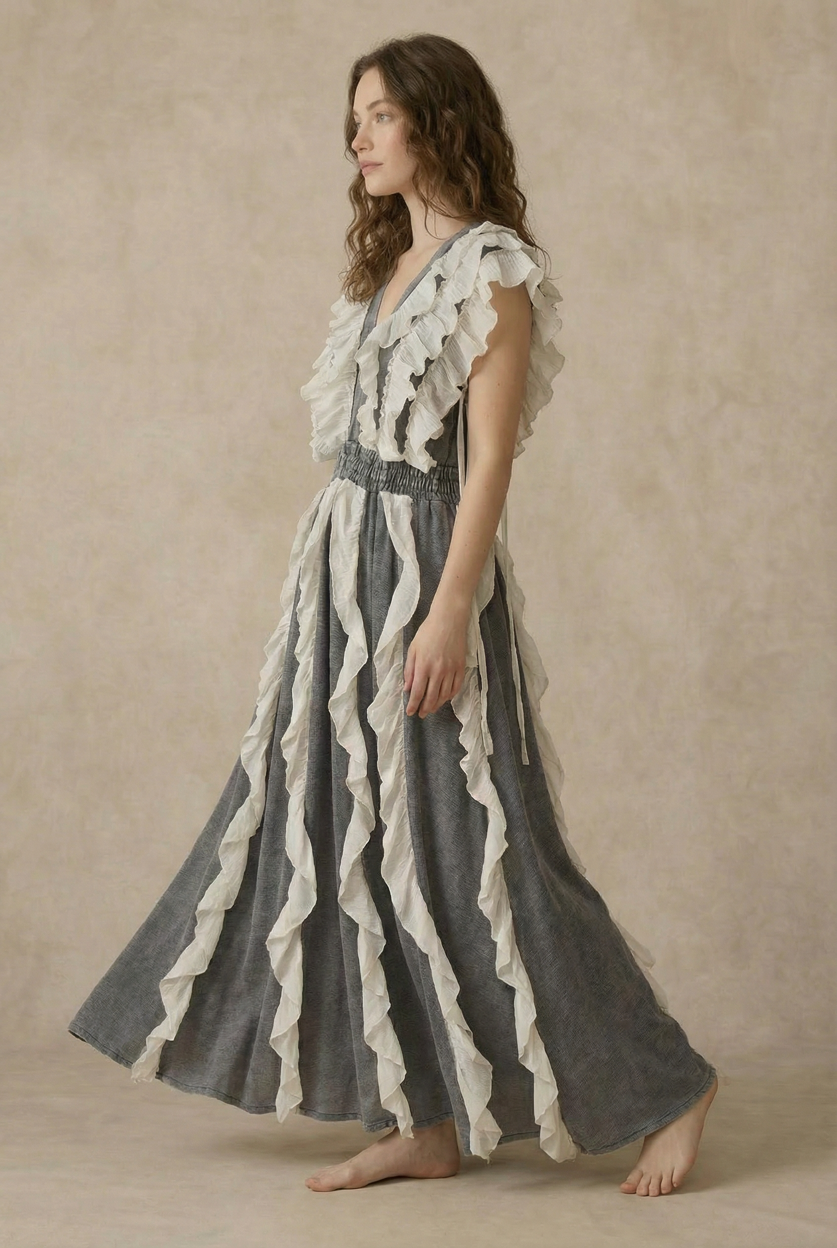 Charity Tiered Ruffle Maxi Dress