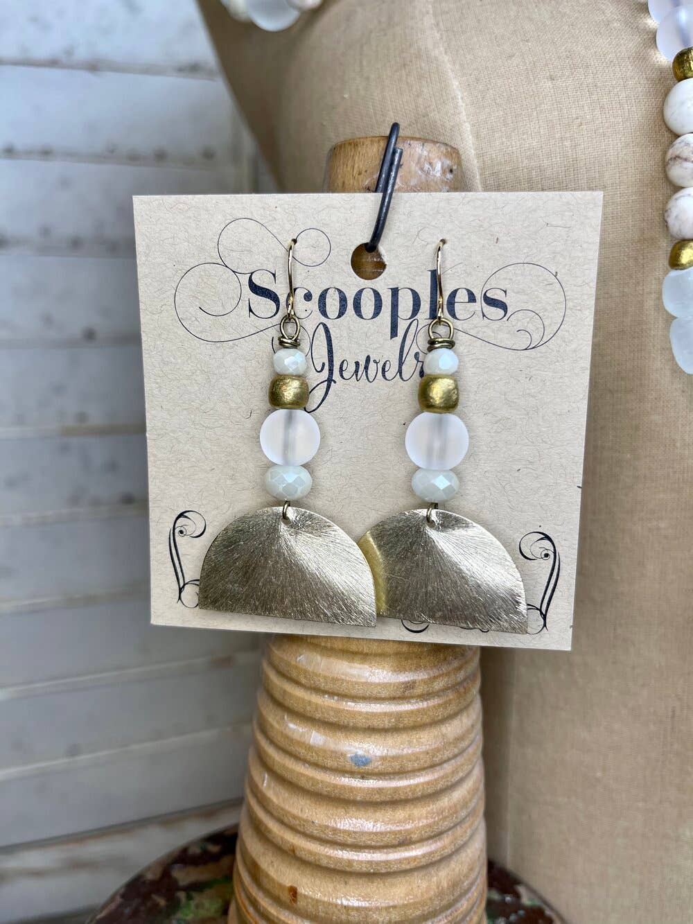 Moon Drop Earrings