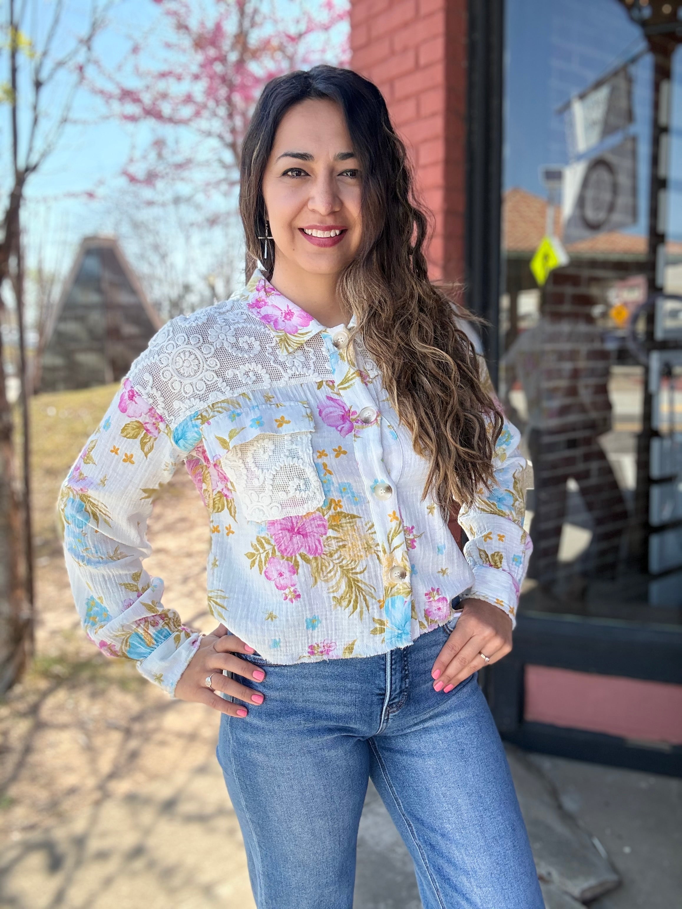 Dreams of Spring Floral Top