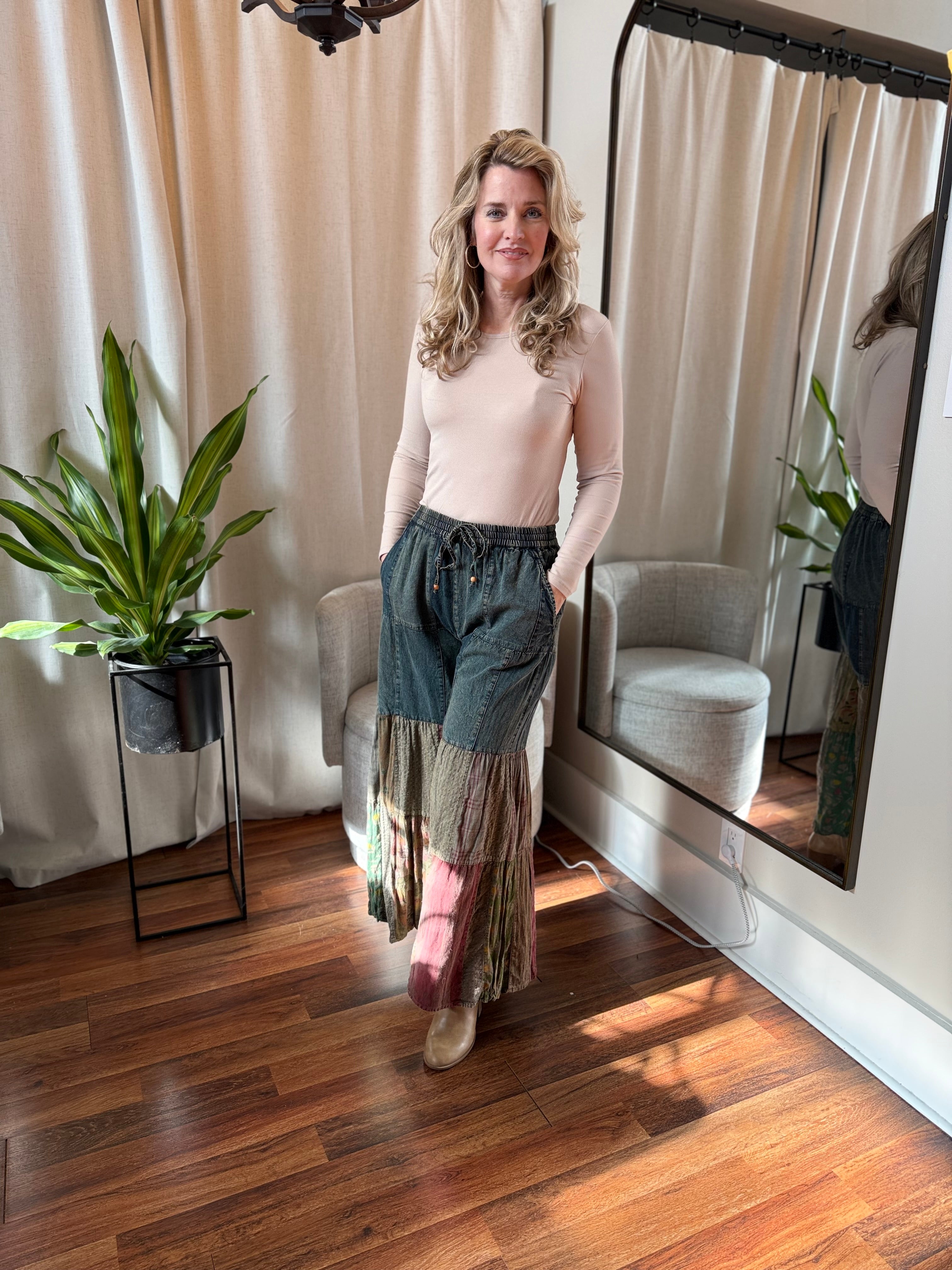 Wild Meadow Patchwork Denim Pants