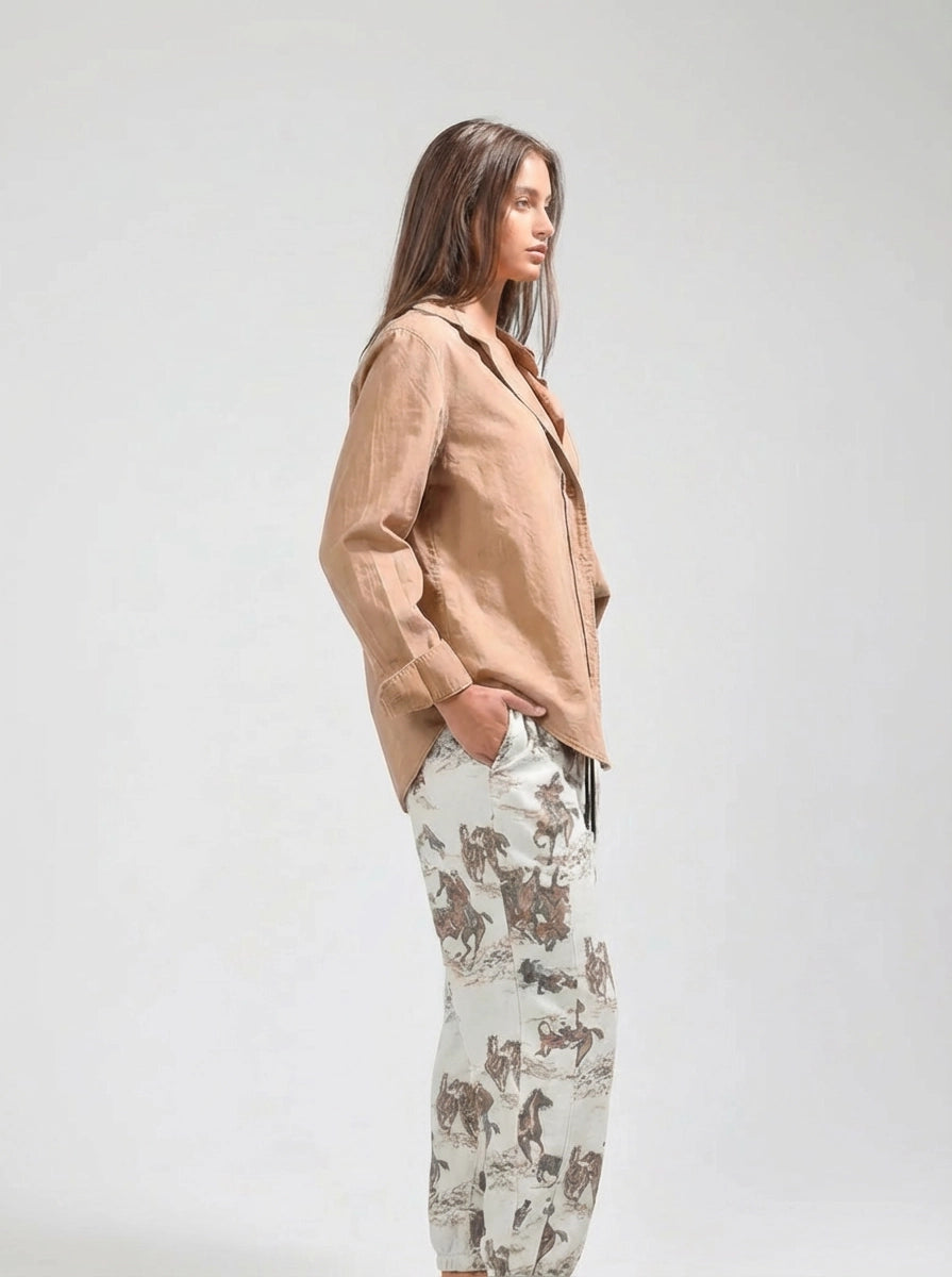 Horse Print Sweat Pants