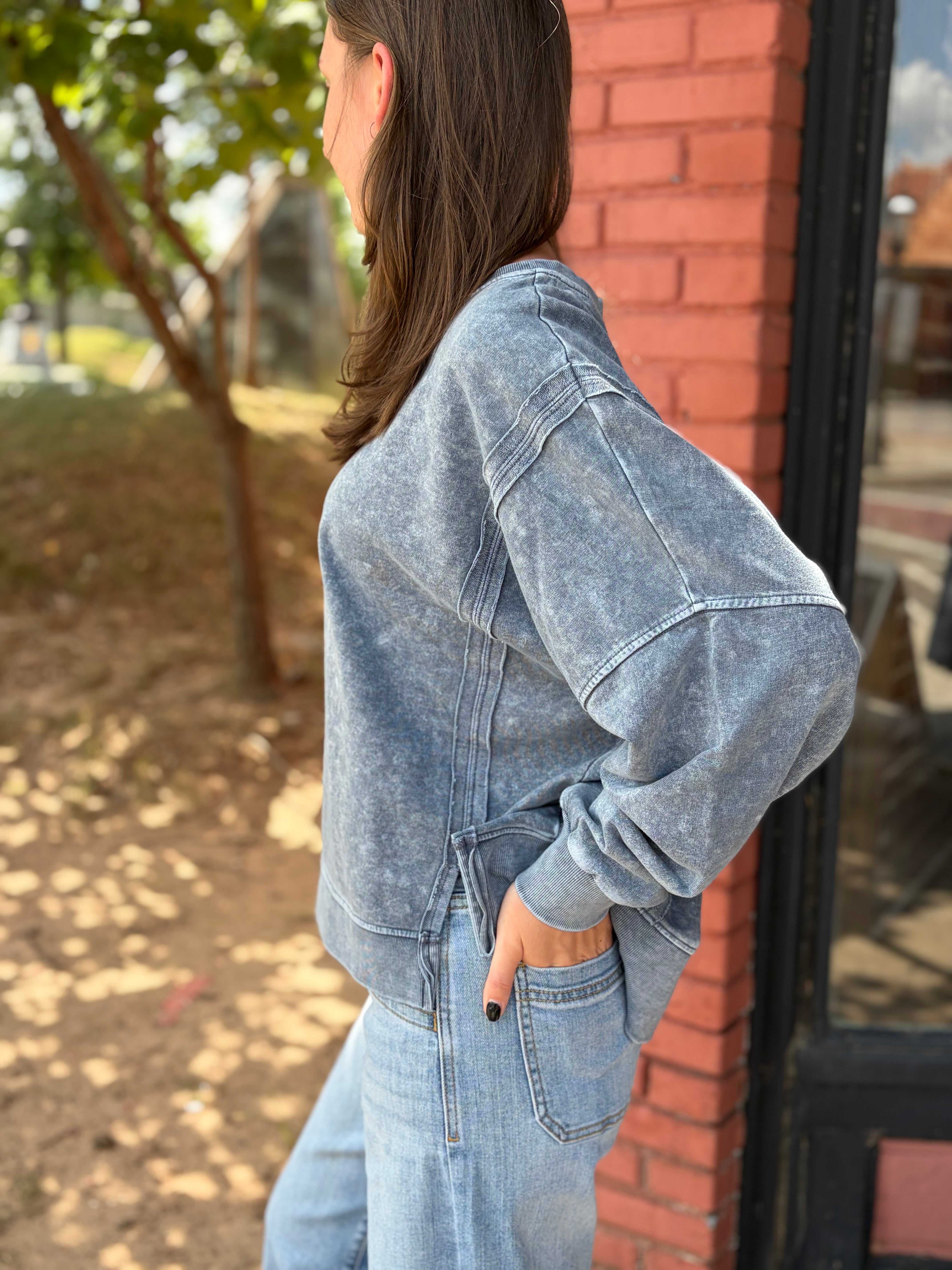 Vintage Comfort Mineral Wash Sweatshirt