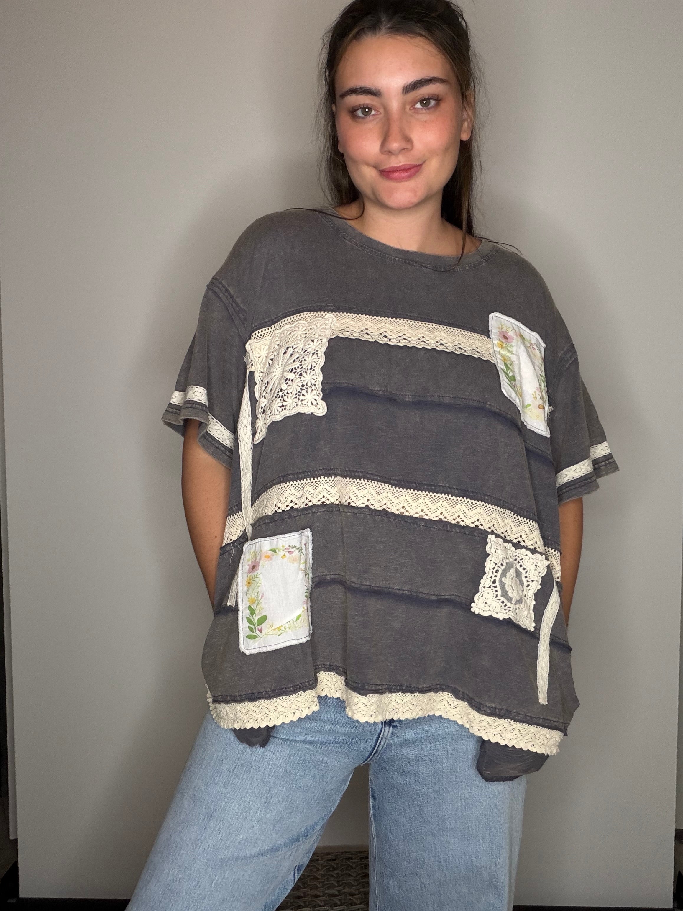 The Cottage Lace Patchwork Top