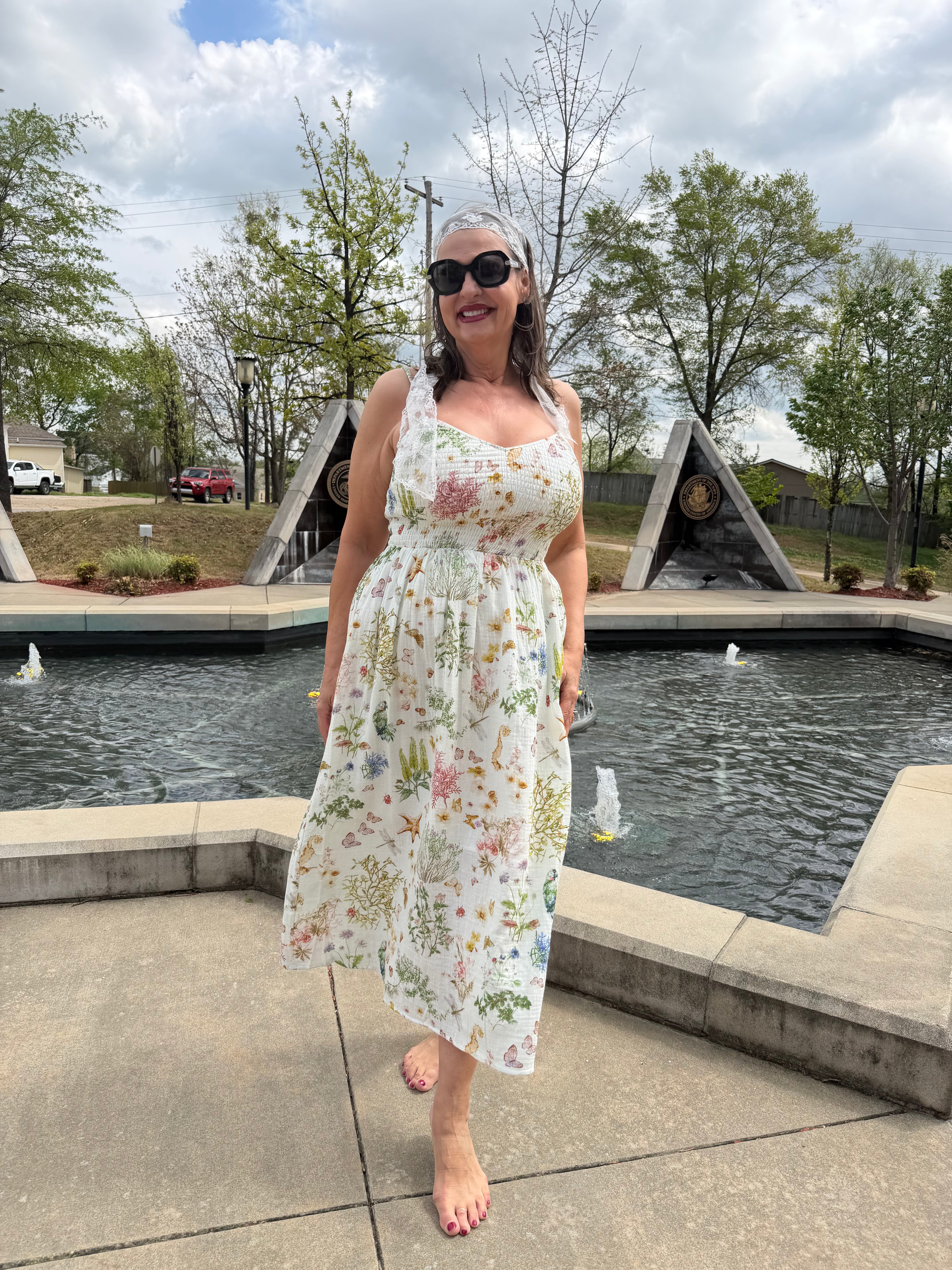 The Whimsy Butterfly Midi Dress