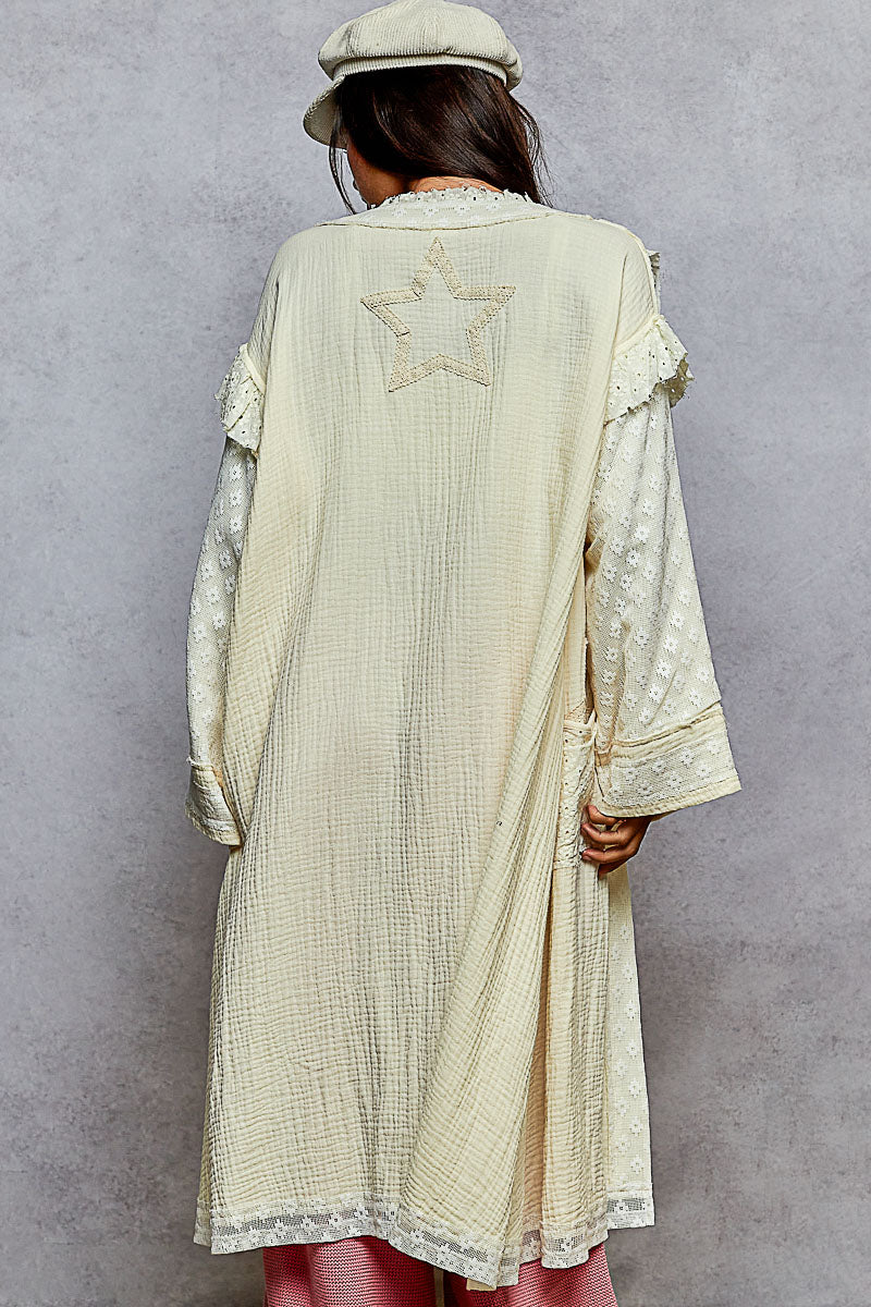 The Tabitha Patch & Lace Cardigan