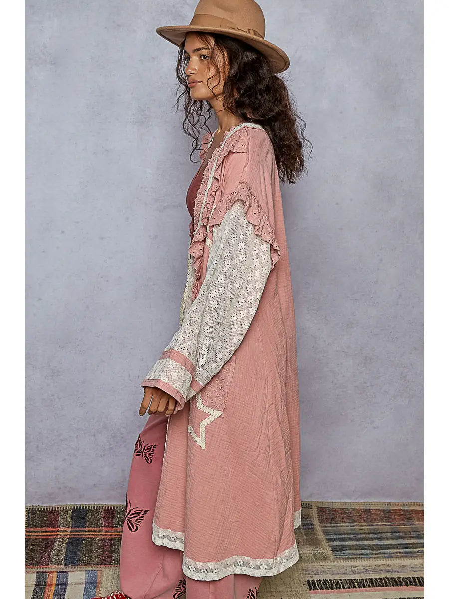 The Tabitha Patch & Lace Cardigan