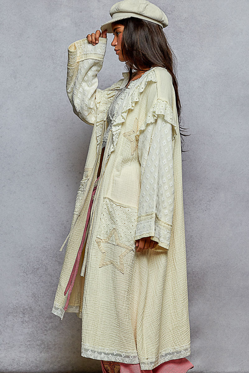 The Tabitha Patch & Lace Cardigan