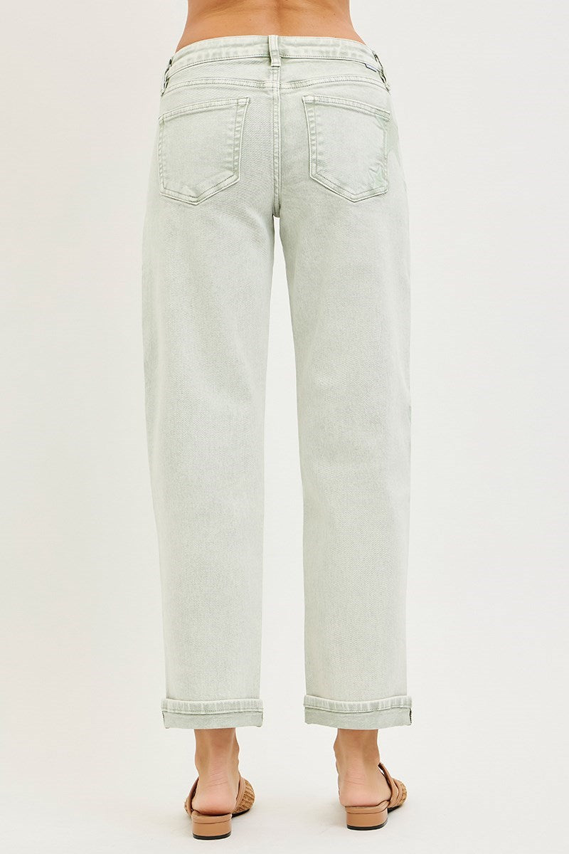 Pistachio Star Boyfriend Jean PLUS