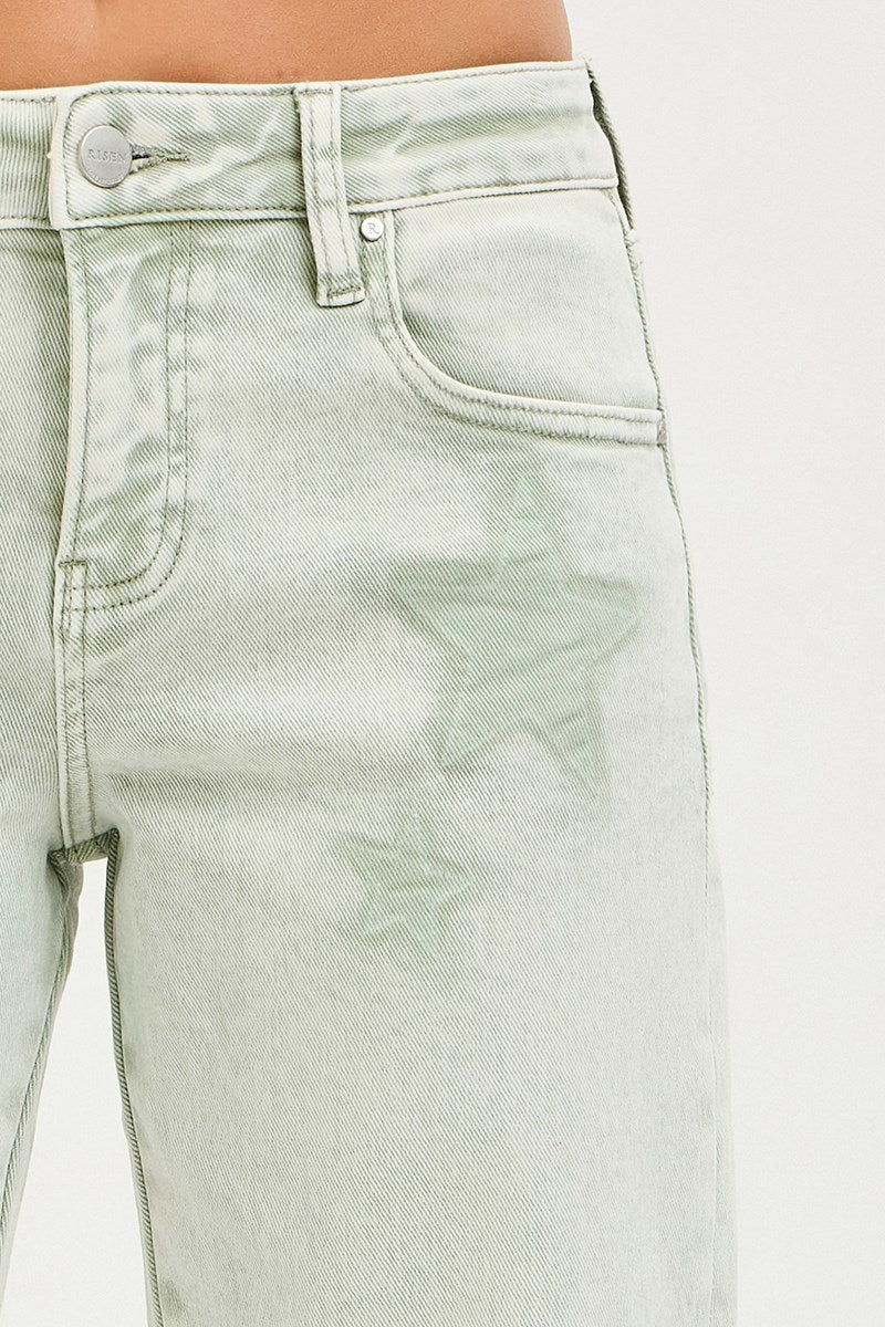 Pistachio Star Boyfriend Jean PLUS
