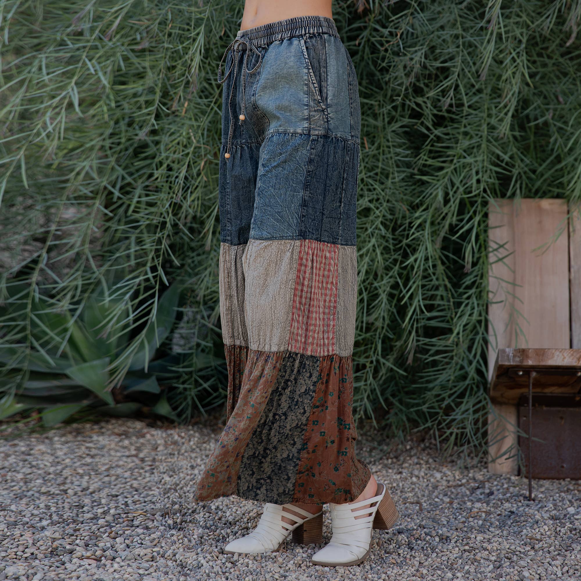 Wild Meadow Patchwork Denim Pants