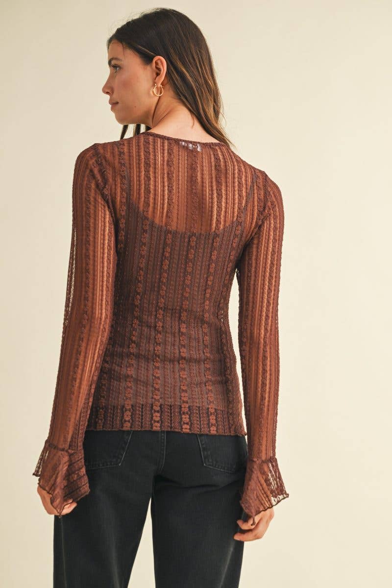 Willow Ruffle Knit Top