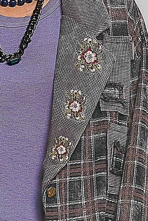 The Celestine Jacket — Olive Plaid