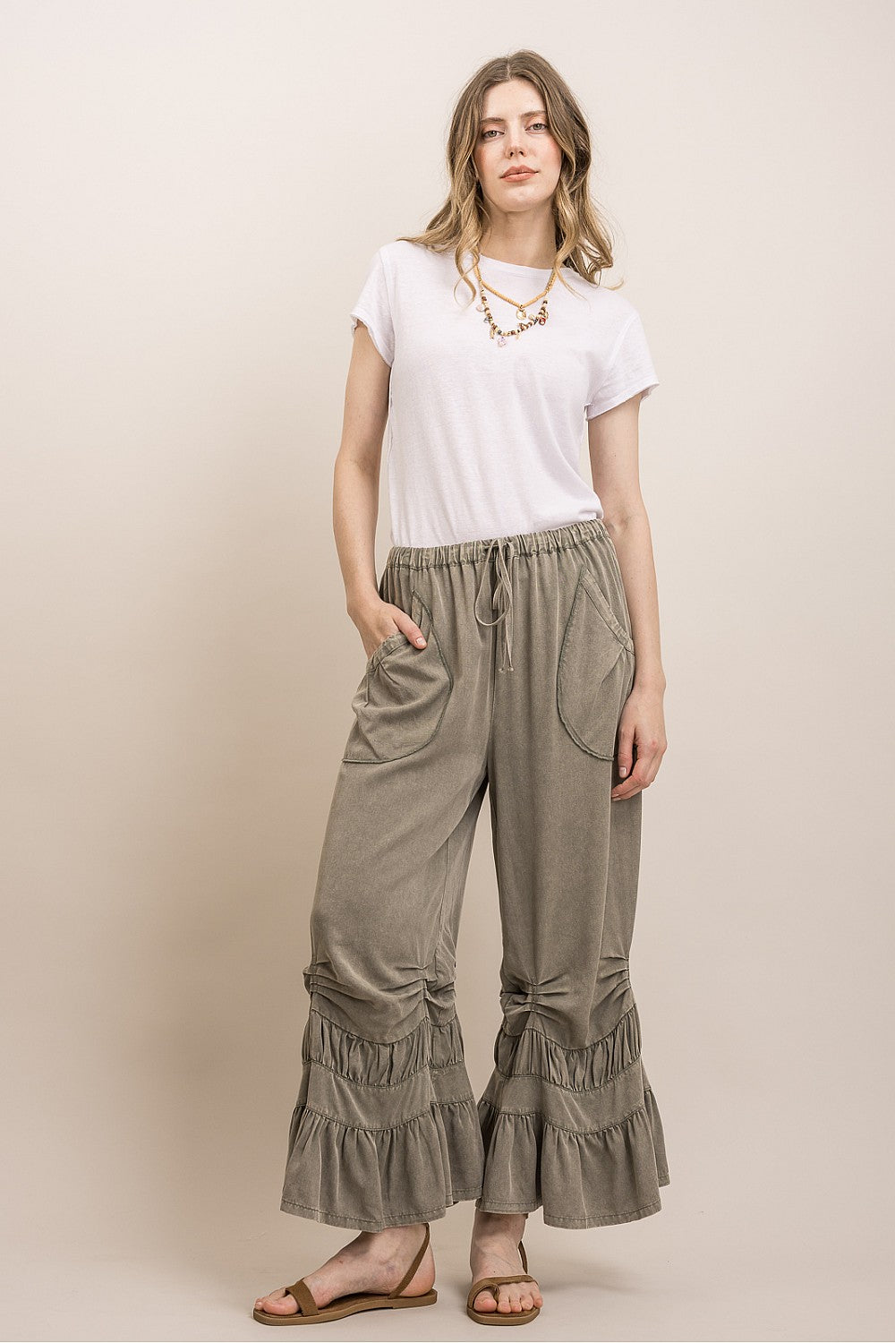 Soulful Ruffle Hem Pants