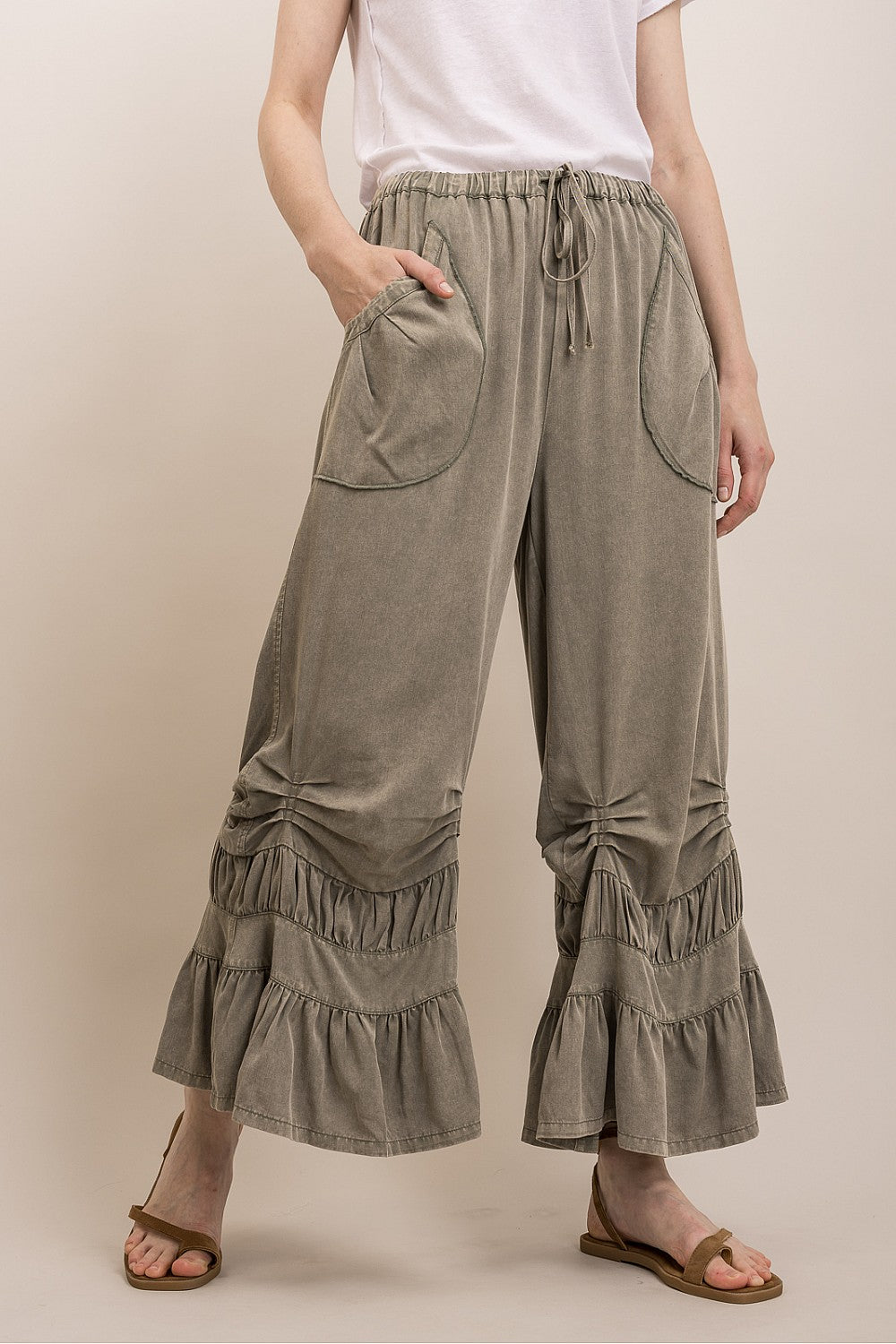 Soulful Ruffle Hem Pants