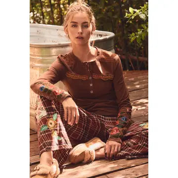 Patchwork Spirit Henley Top