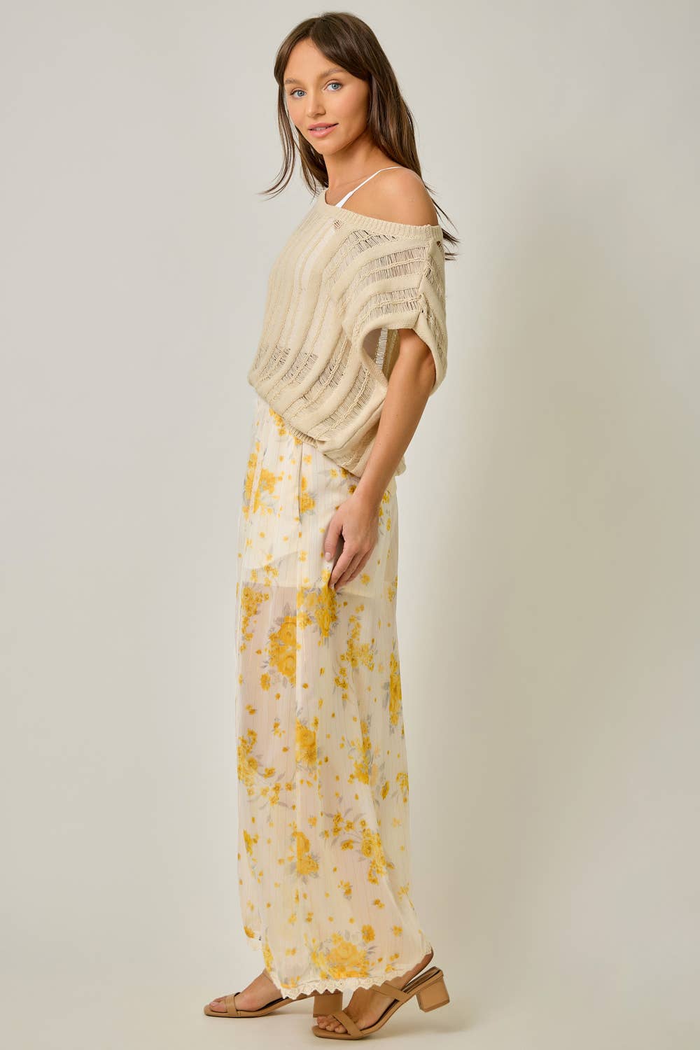 The Golden Rose Lace Palazzo Pants