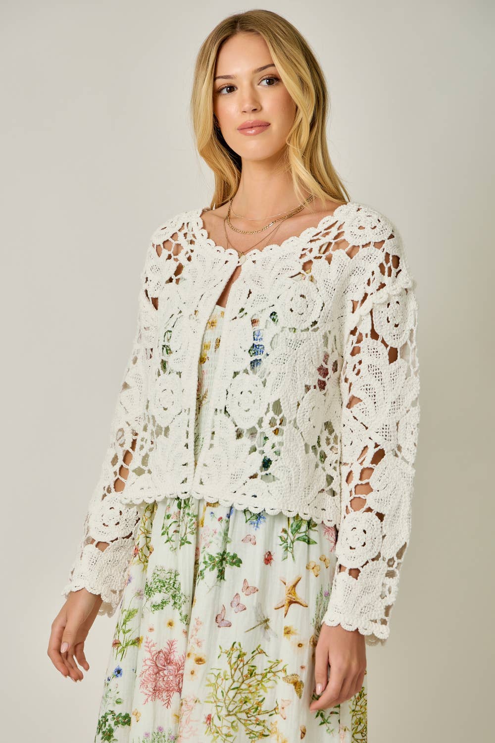 Alabaster Bloom Cardigan