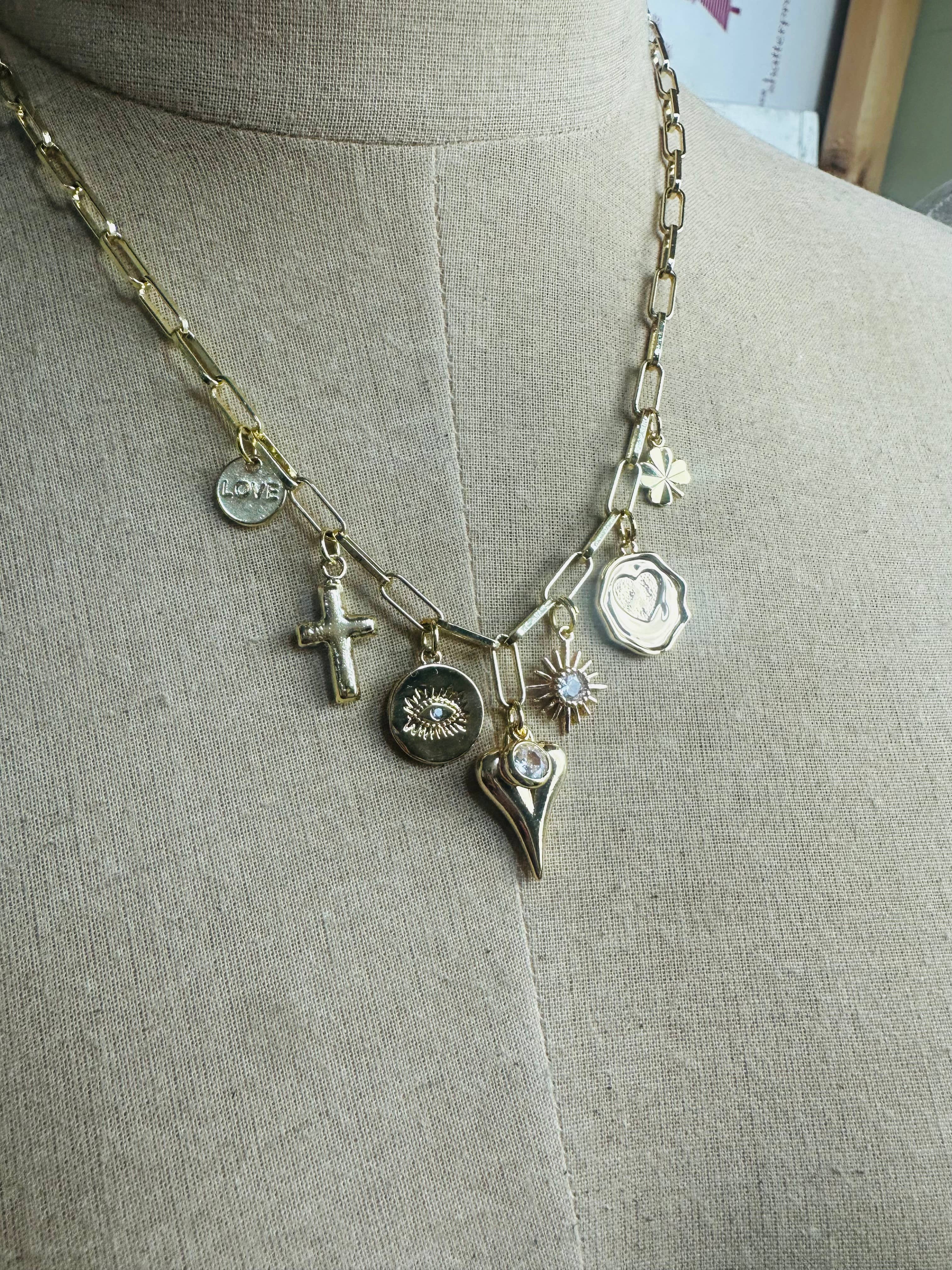 Heart of My Eye  Necklace