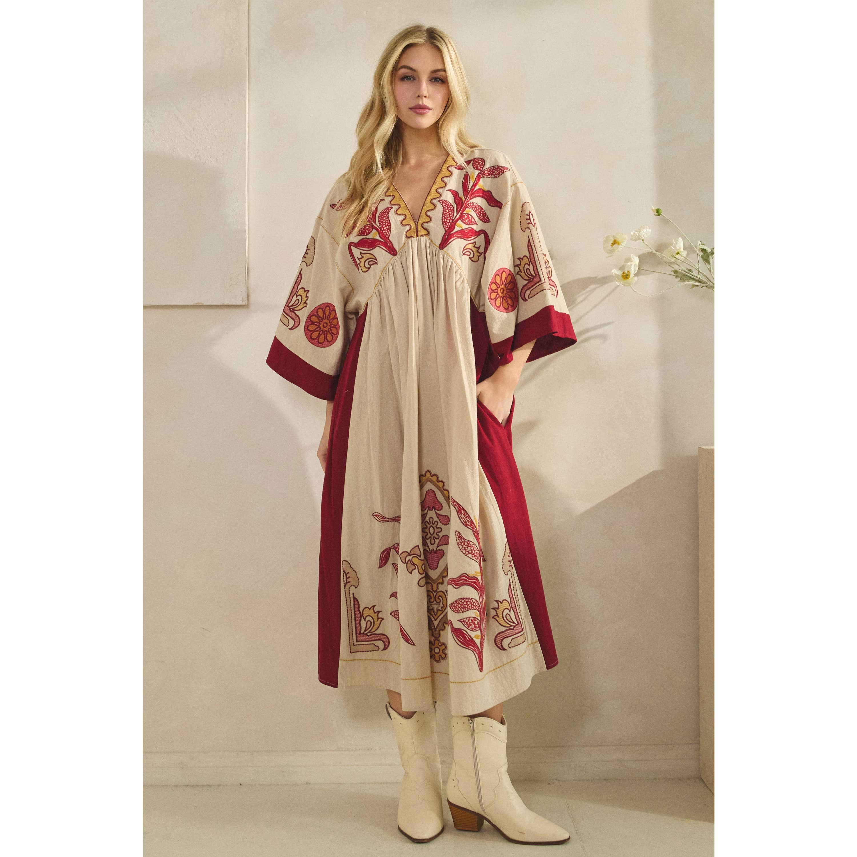 Boho Cowgirl Maxi Dress