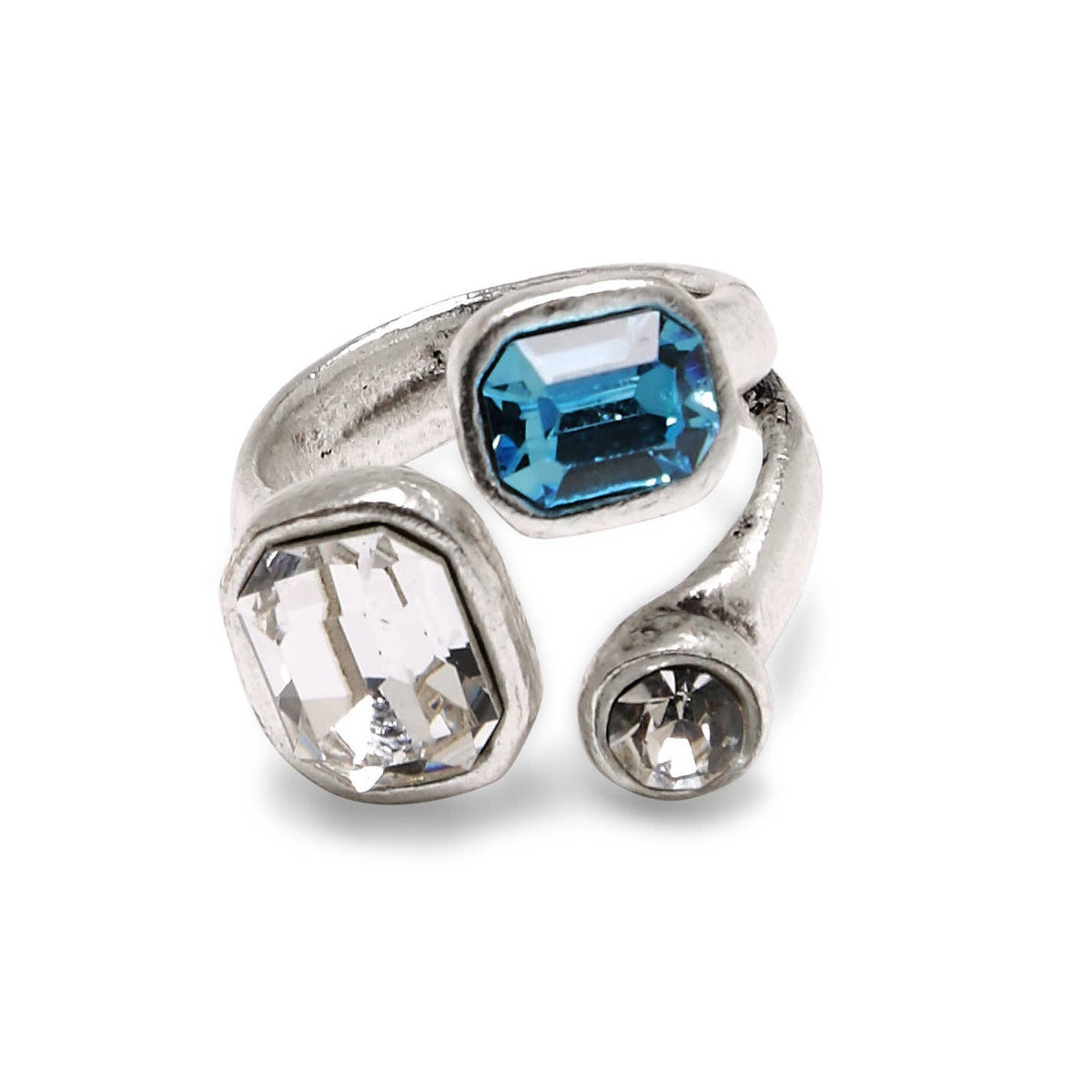 Blue Skies Crystal Ring
